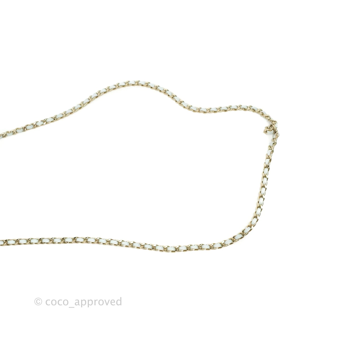 Chanel Mini Top Handle Vanity With Chain Light Blue Lambskin Gold Hardware