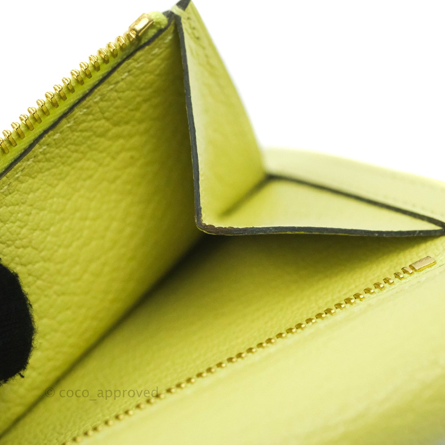 Hermès Kelly Pocket Compact Wallet Chevre Mysore Jaune Bourgeon Gold Hardware