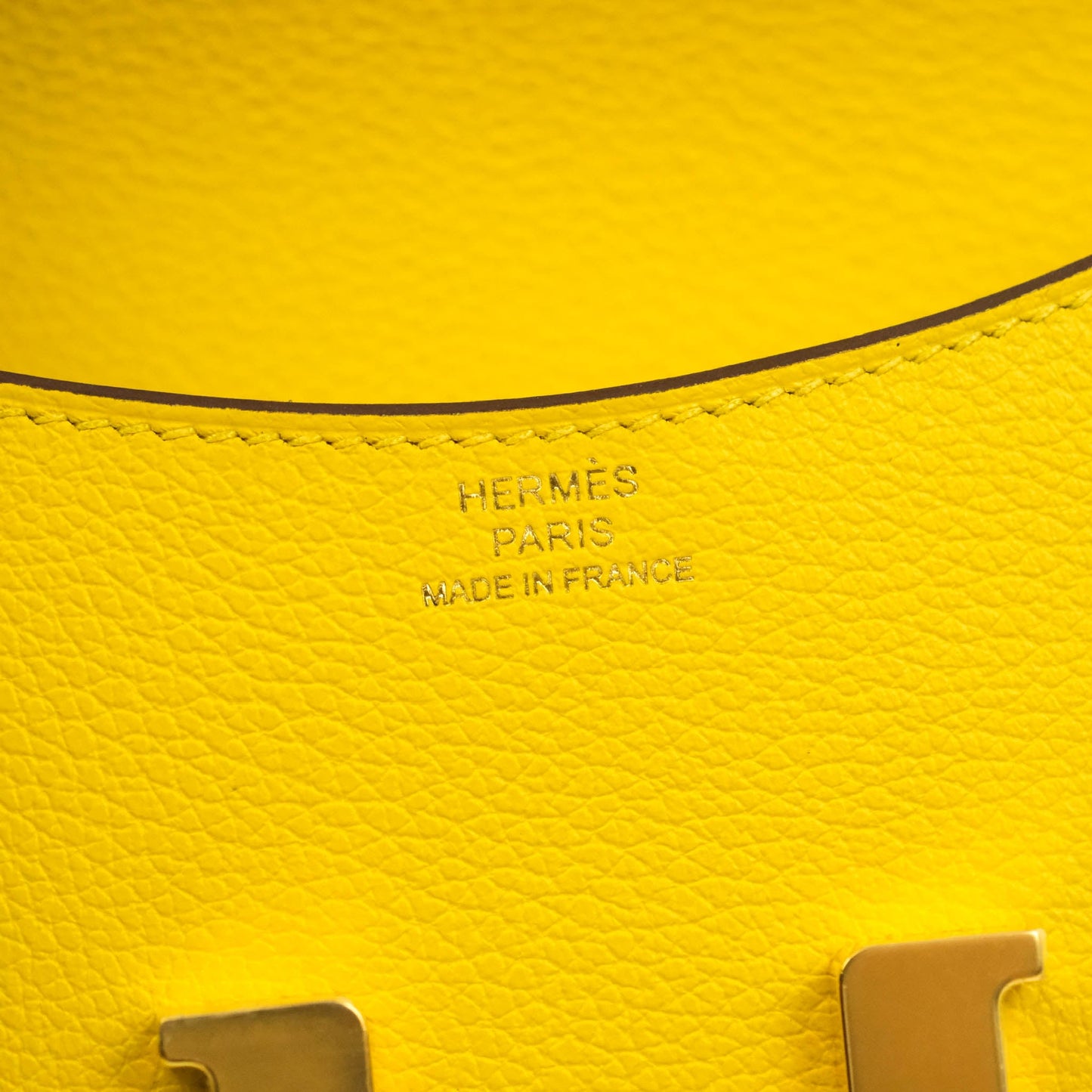 Hermès Constance Slim Wallet Jaunde De Naples Epsom Gold Hardware