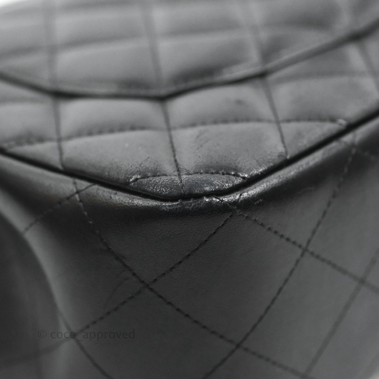 Chanel Jumbo Double Flap Black Lambskin Silver Hardware⁣⁣