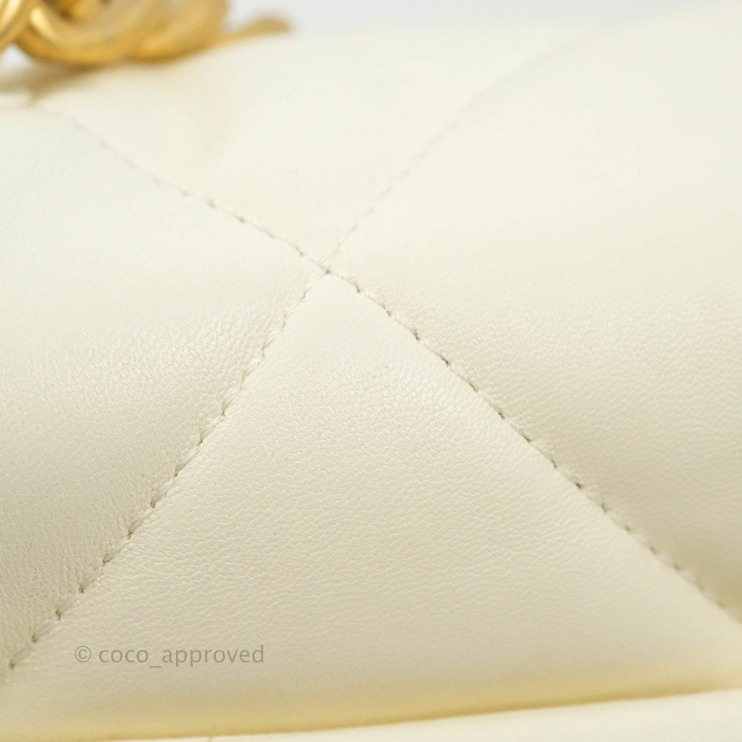 Chanel 19 Small White Mixed Hardware