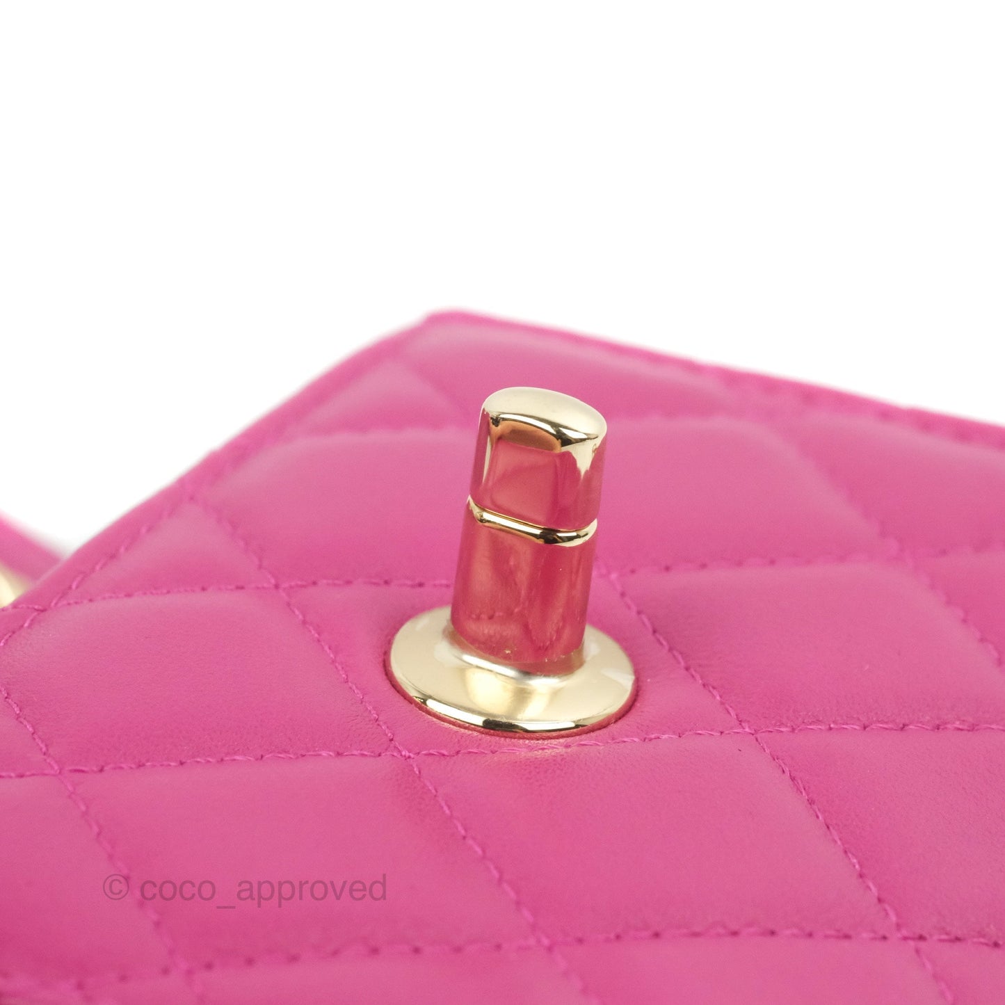 Chanel Mini Quilted Trendy CC Clutch With Chain Plum Lambskin Gold Hardware