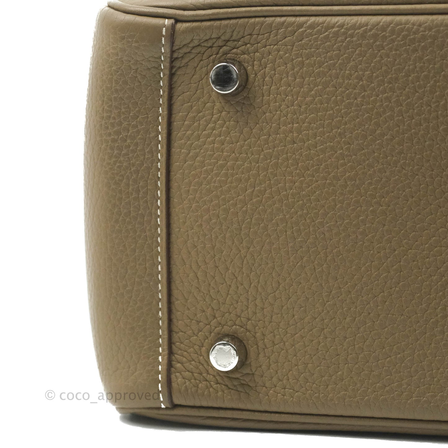 Hermès Lindy 26 Taurillon Clemence Etoupe Palladium Hardware