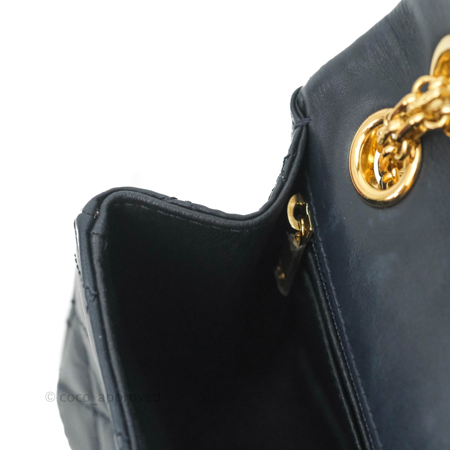 Chanel Mini Reissue 224 Navy Aged Calfskin Gold Hardware