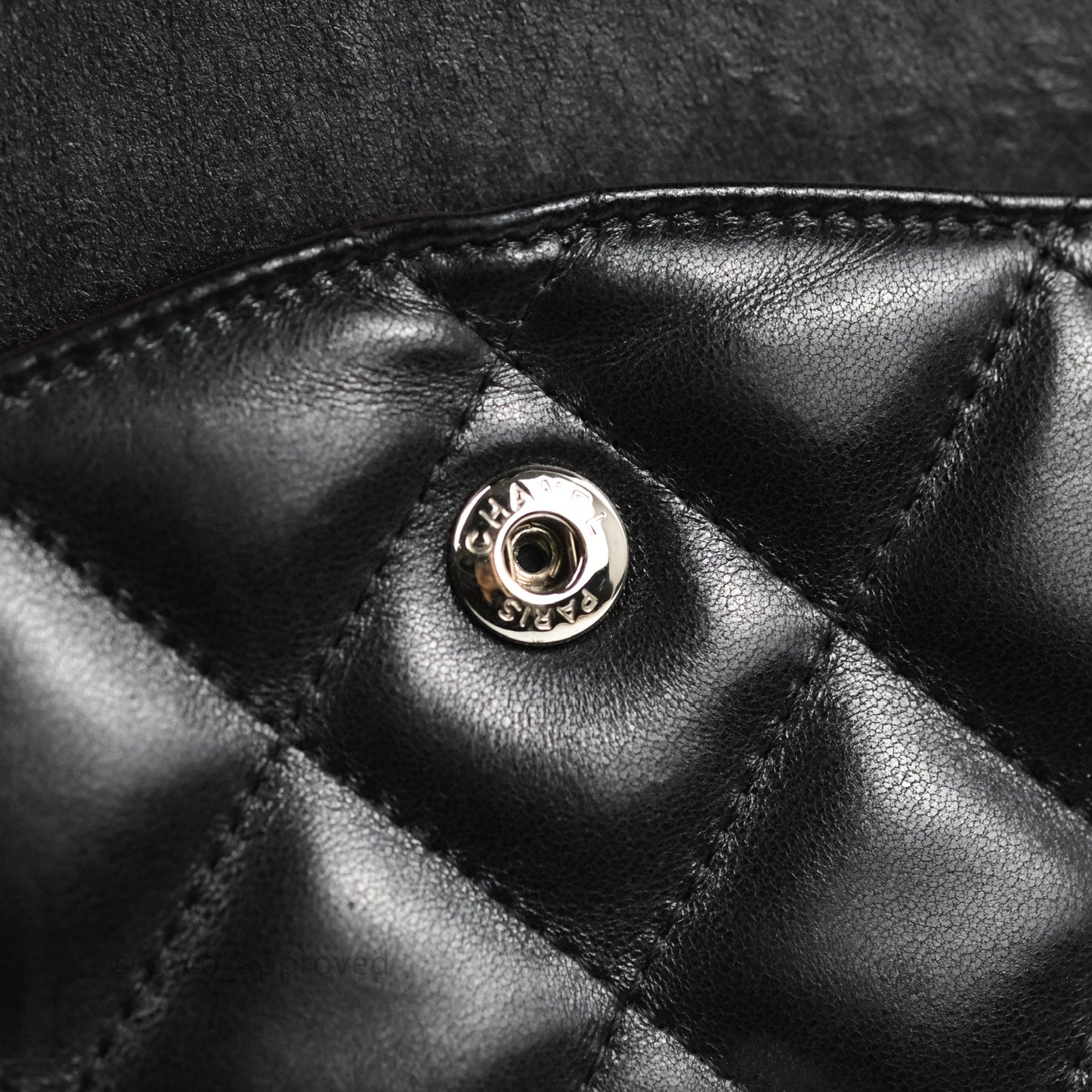 Chanel Jumbo Double Flap Black Lambskin Silver Hardware⁣⁣