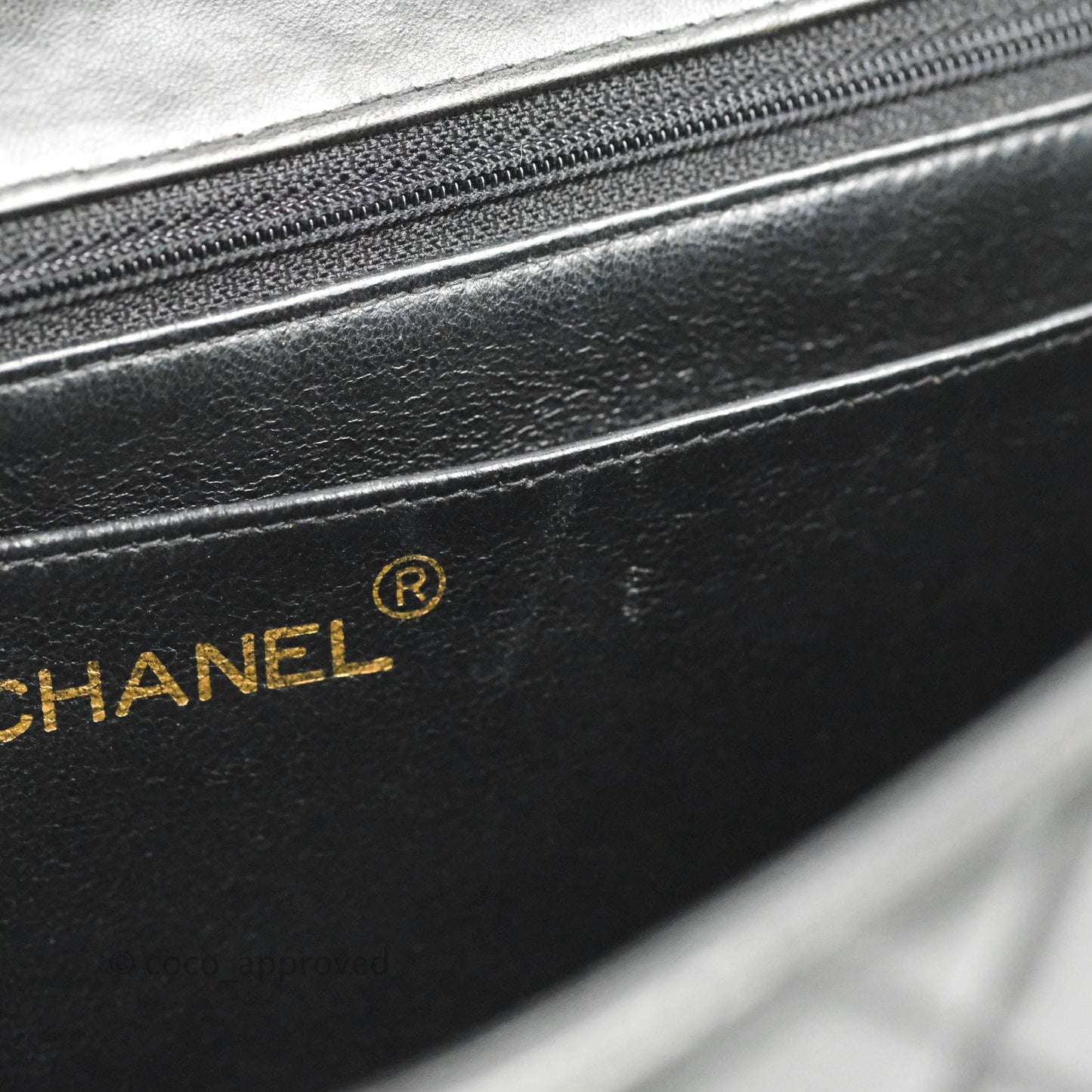 Chanel Vintage Jumbo Single Flap Black Lambskin 24K Gold Hardware