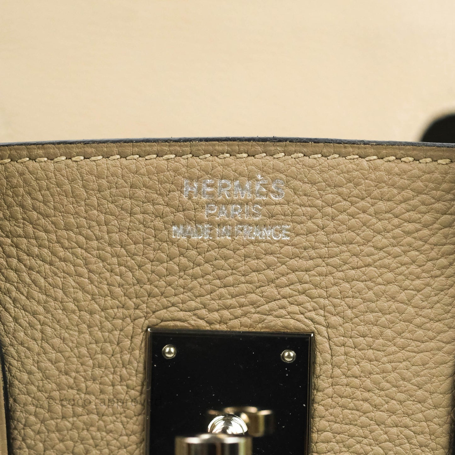 Hermès Birkin 35 Togo Gris Tourterelle Palladium Hardware