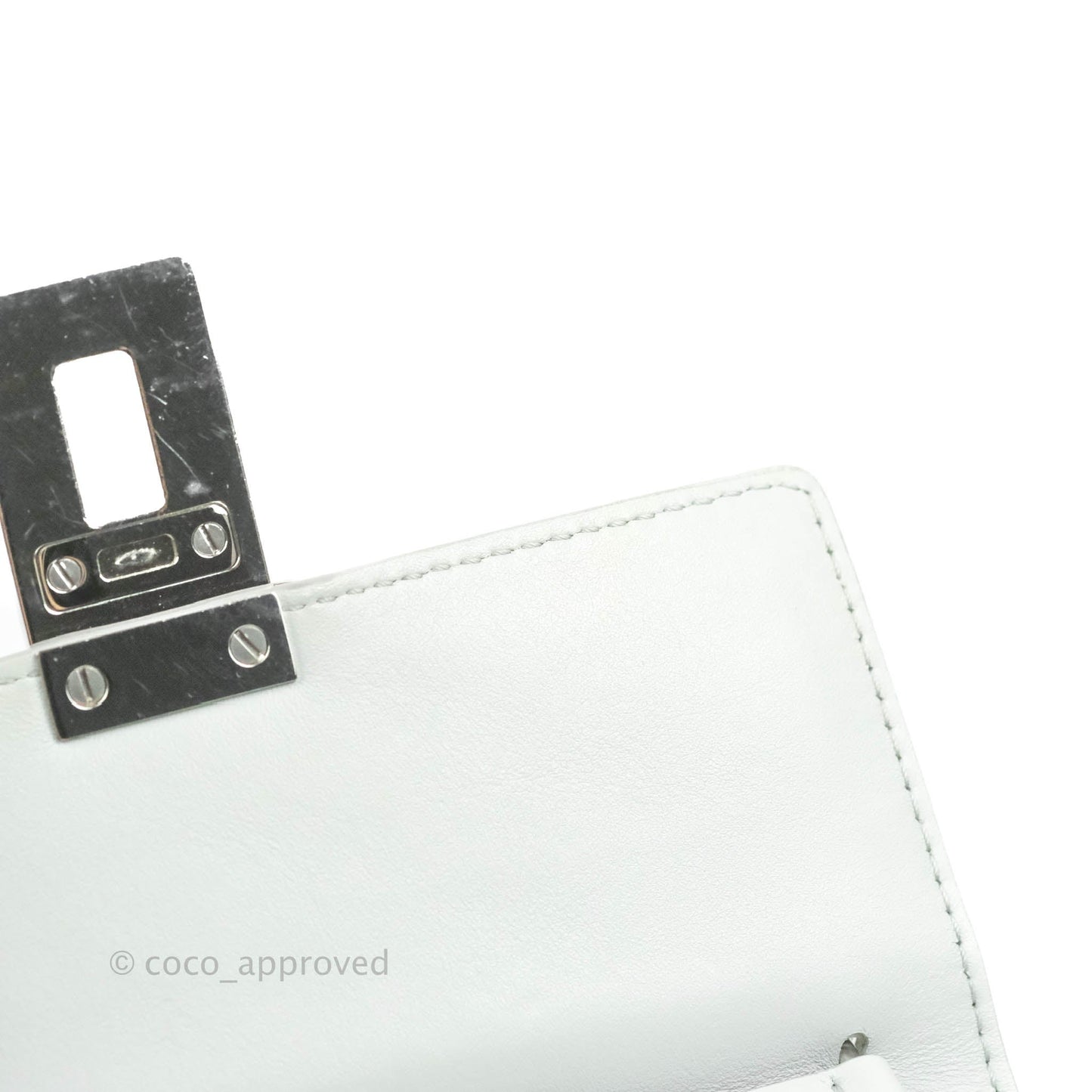 Chloe Quilted Mini Drew Bijou Crossbody Bag Airy Grey Smooth Calfskin Silver Hardware