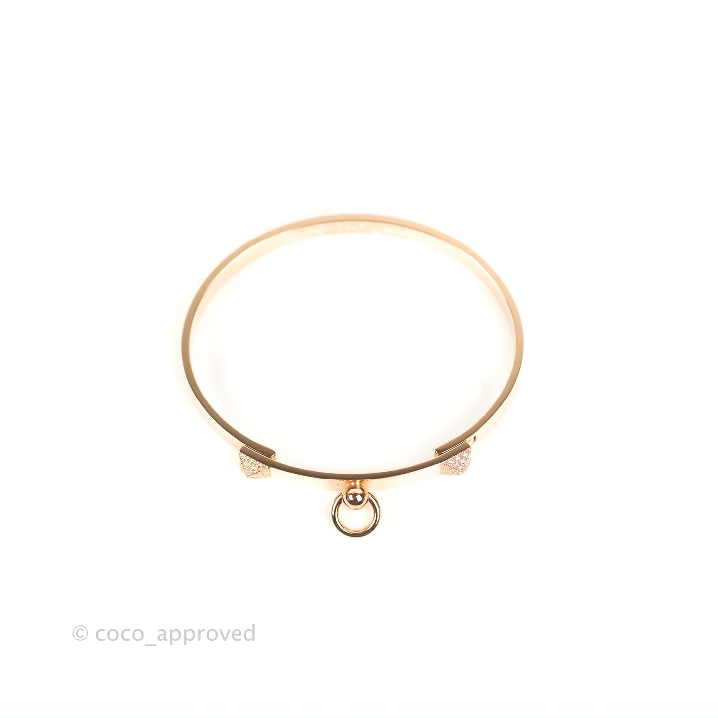 Hermès Collier De Chien Bracelet Rose Gold PM