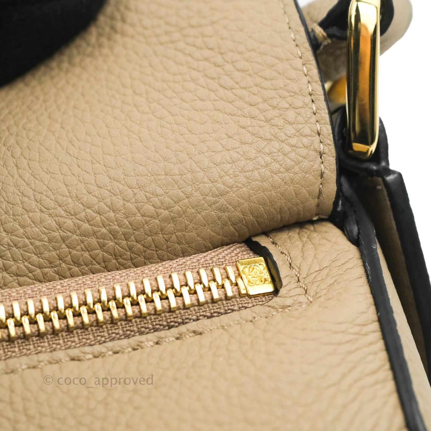 Loewe Small Puzzle Bag Sand Mink Grained Calfskin