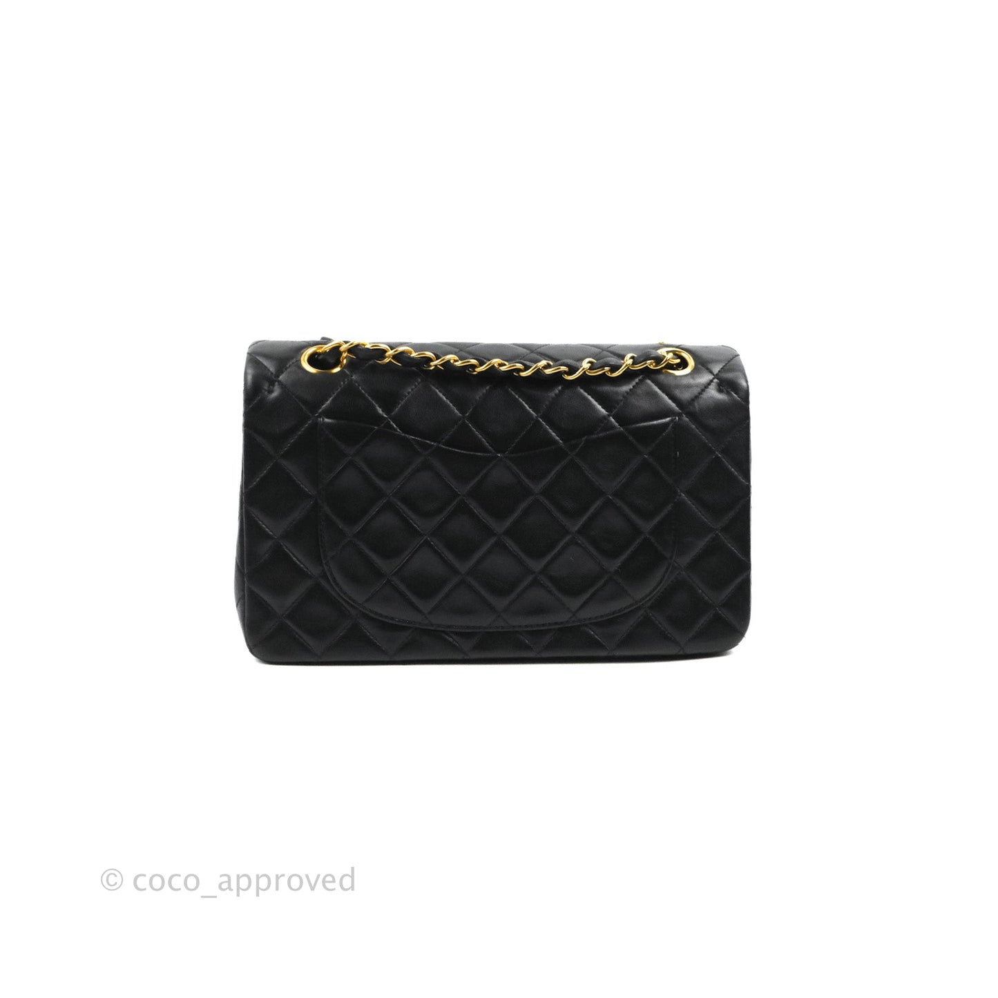 Chanel Classic Vintage Small S/M Flap Black Lambskin 24K Gold Hardware