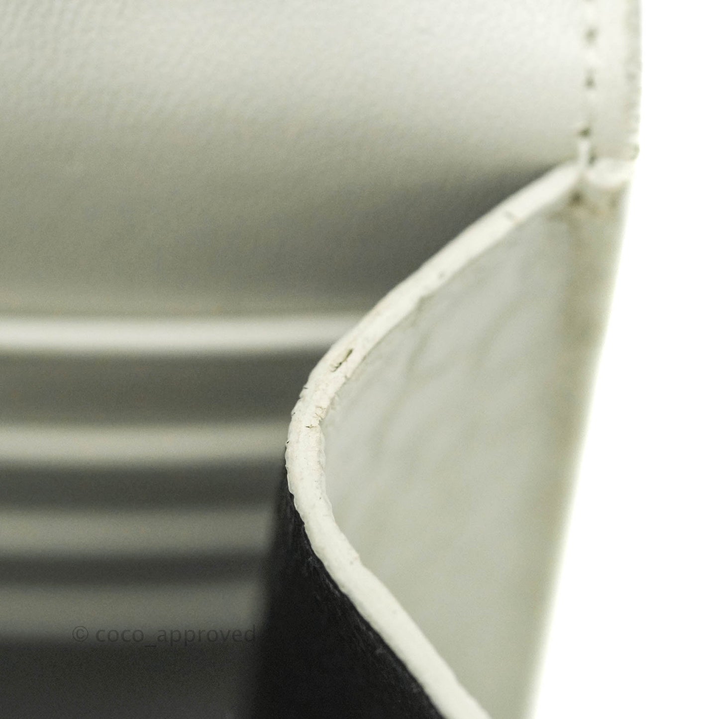 Saint Laurent Kate Tassel WOC White Silver Hardware