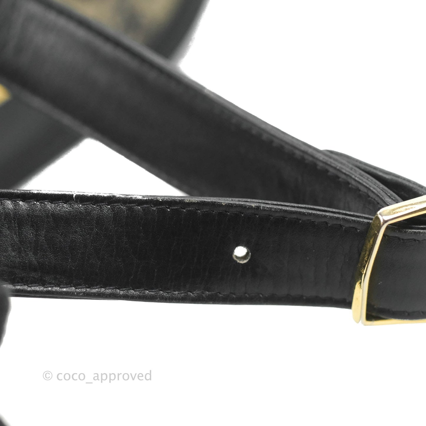 Celine Macadam Horse Carriage Bag Navy Gold Hardware
