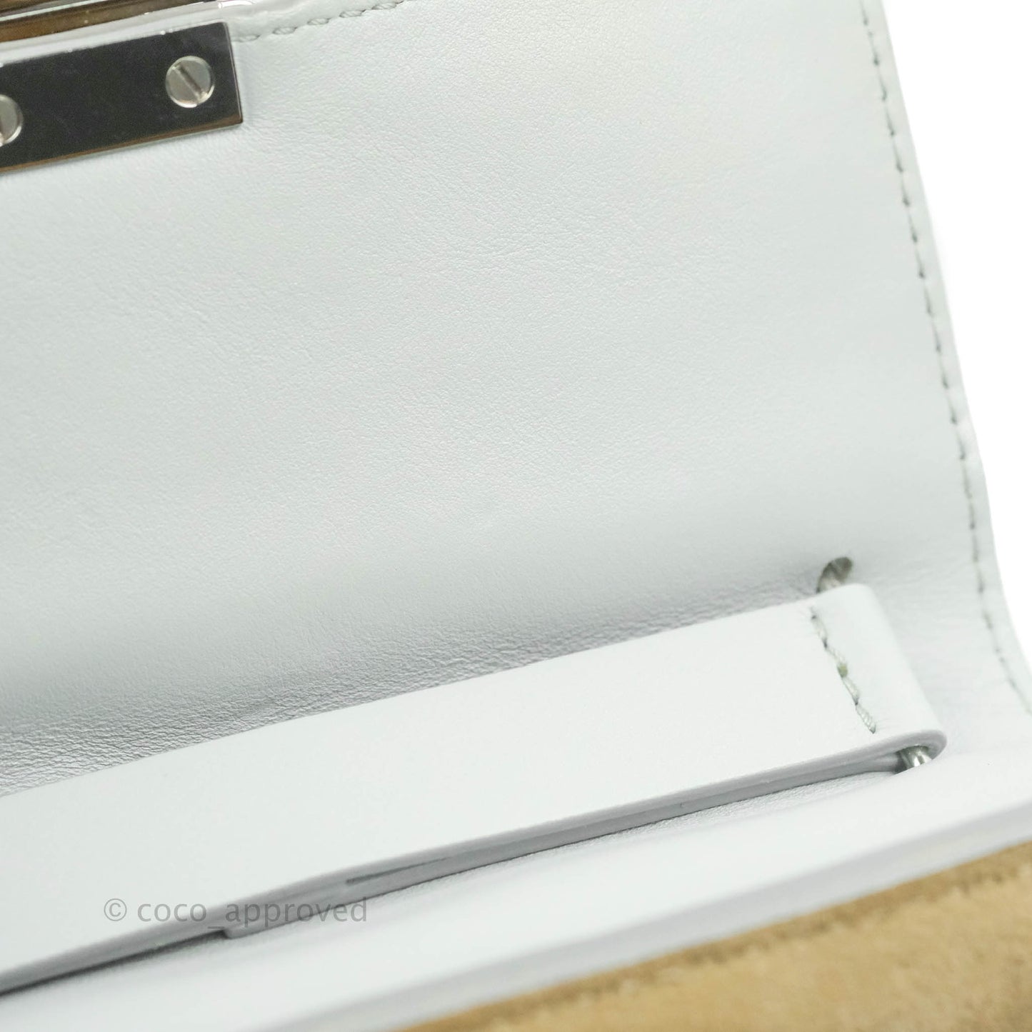 Chloe Quilted Mini Drew Bijou Crossbody Bag Airy Grey Smooth Calfskin Silver Hardware