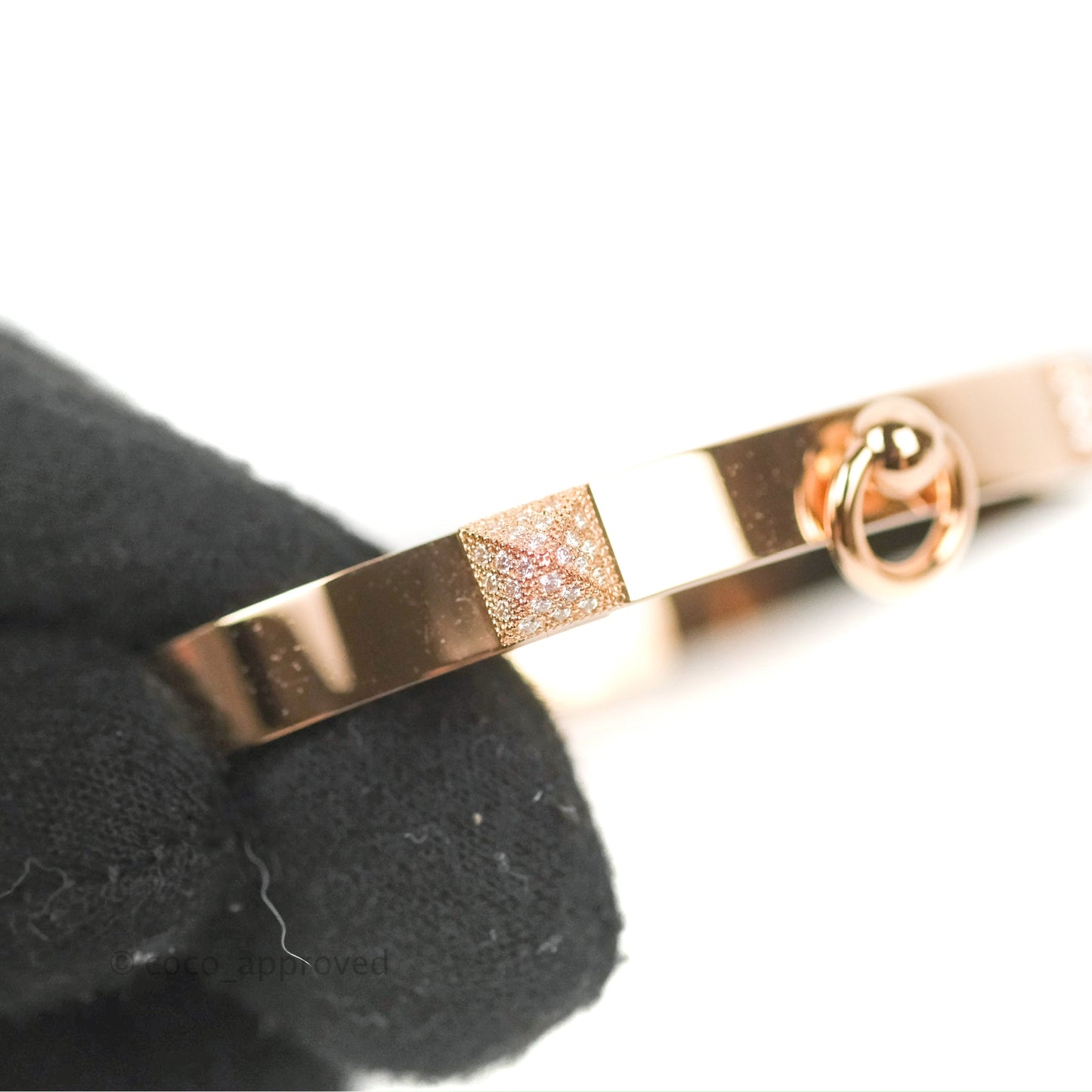 Hermès Collier De Chien Bracelet Rose Gold PM