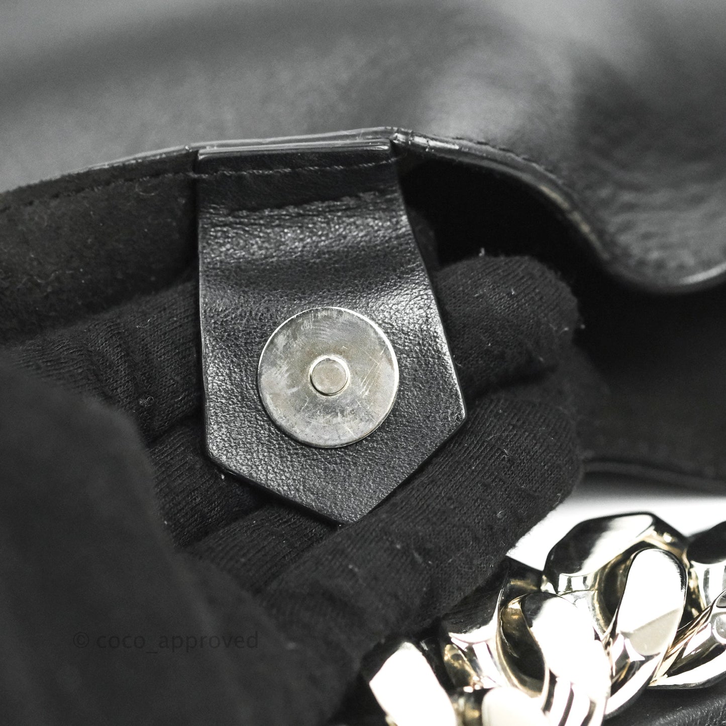 Givenchy Medium Infinity Hobo Bag Black Calfskin Silver Hardware