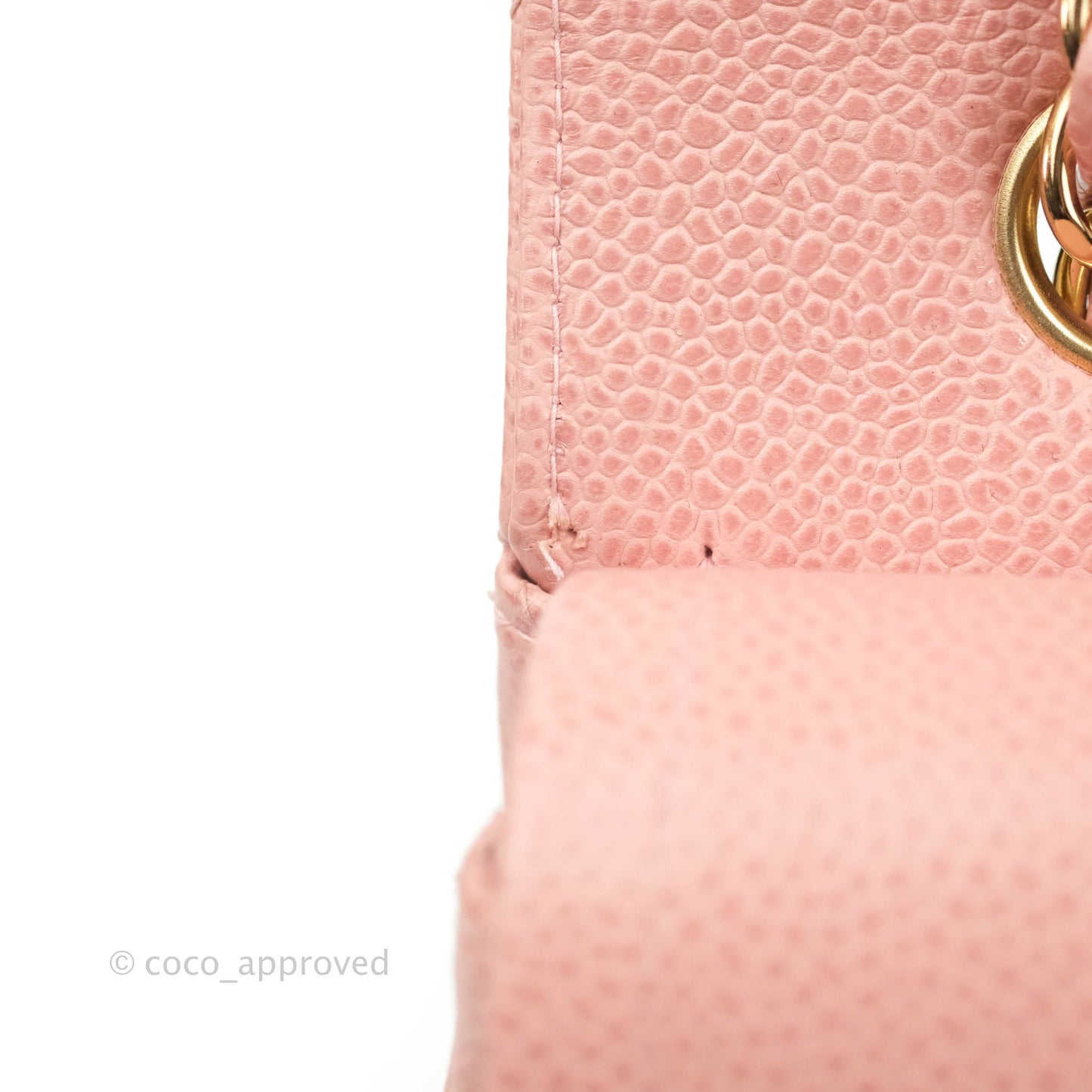 Chanel Vintage Classic M/L Medium Flap Quilted Pink Caviar 24K Gold Hardware