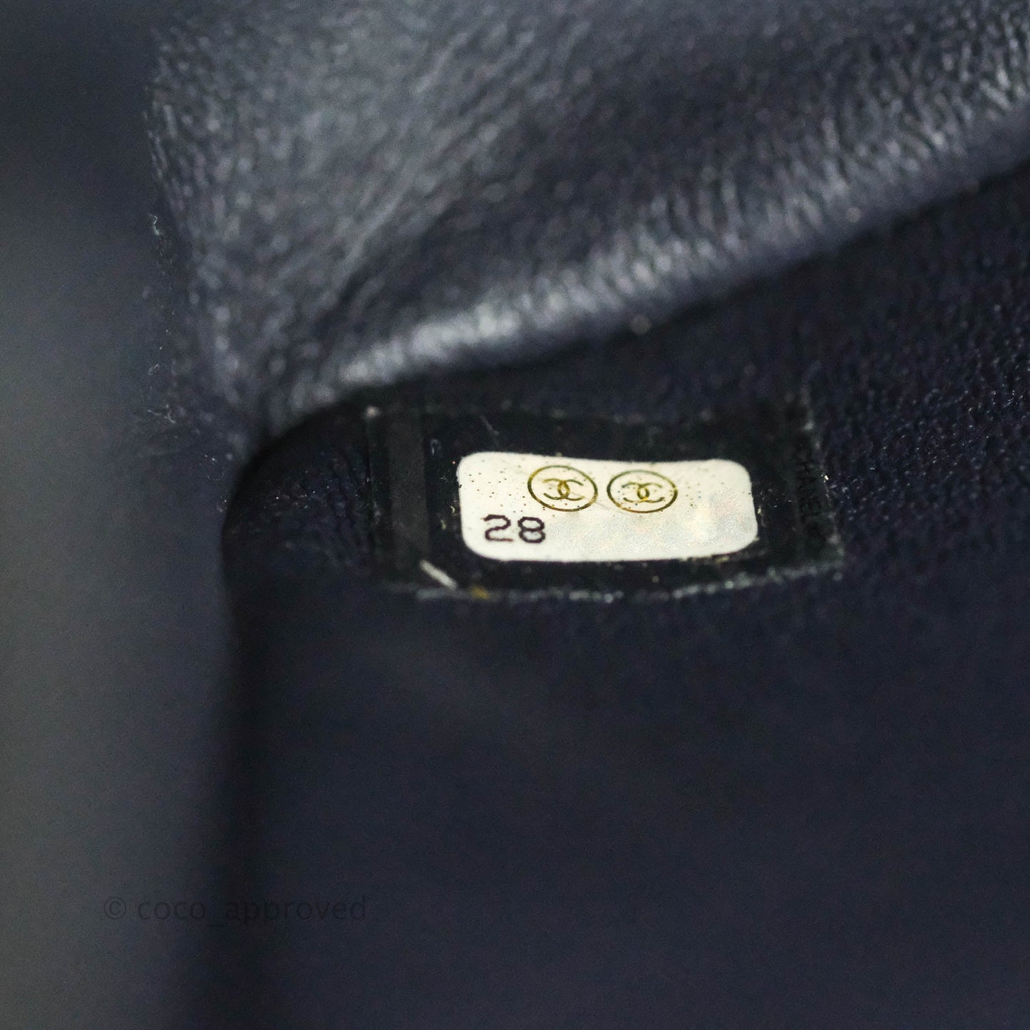Chanel Mini Reissue 224 Navy Aged Calfskin Gold Hardware