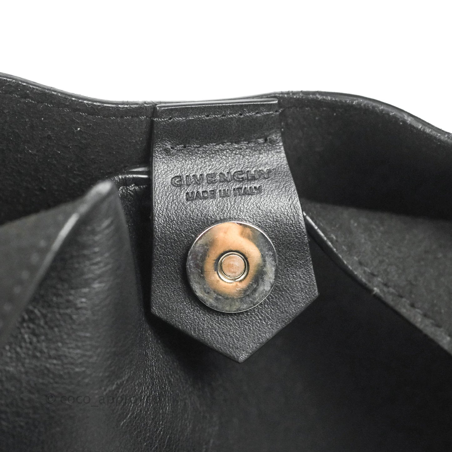 Givenchy Medium Infinity Hobo Bag Black Calfskin Silver Hardware