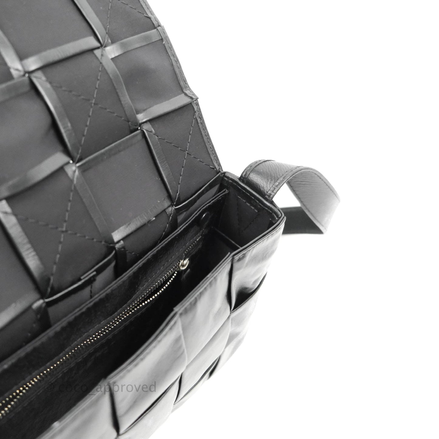 Bottega Veneta Intrecciato Paper Cassette Calfskin Bag Black Silver Hardware