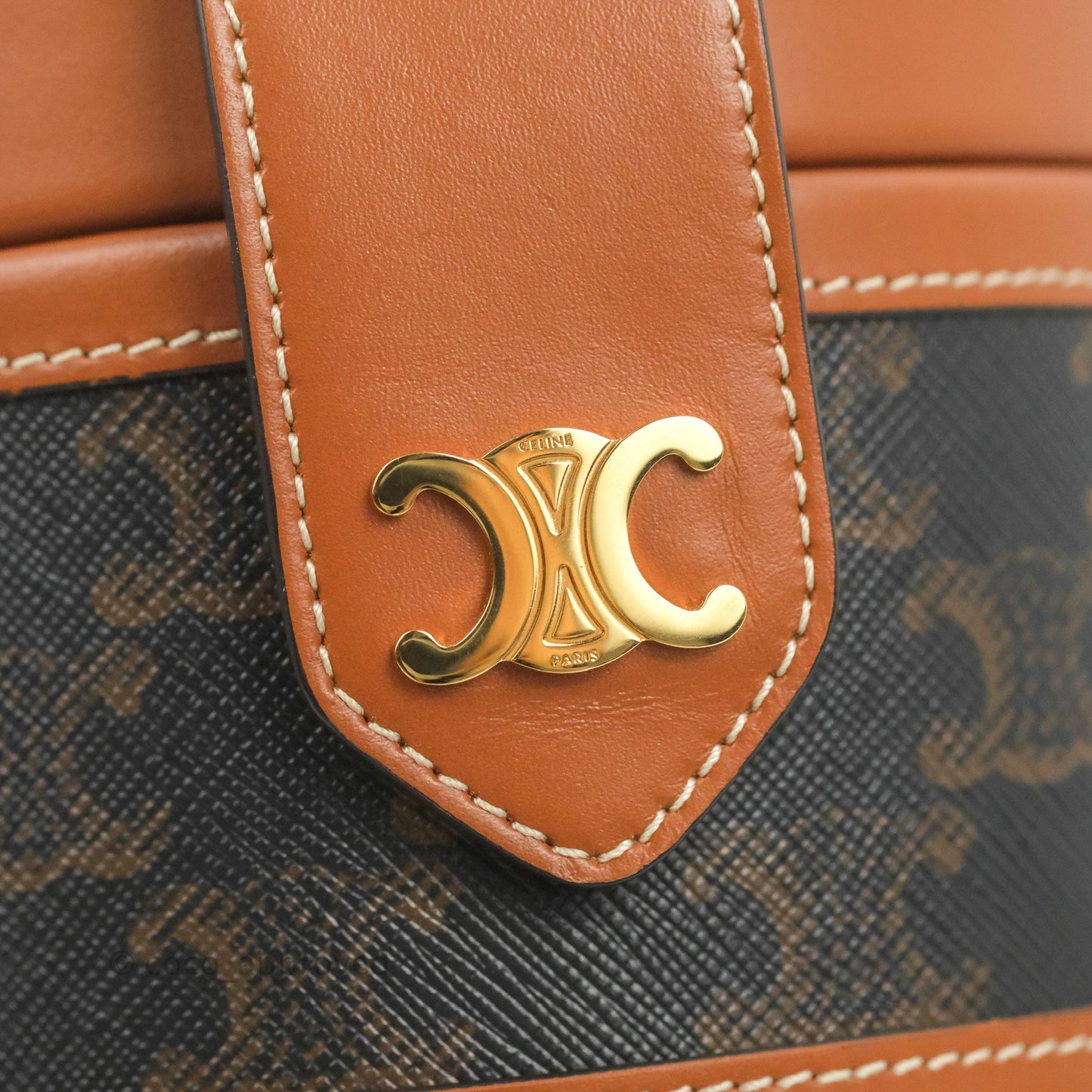 Celine Small Tambour Triomphe Canvas