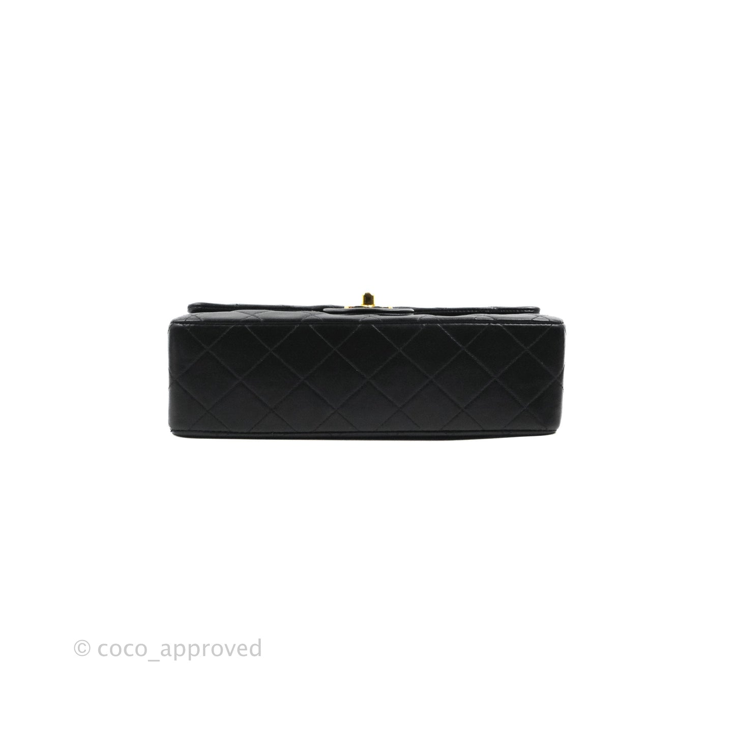 Chanel Classic Vintage Small S/M Flap Black Lambskin 24K Gold Hardware