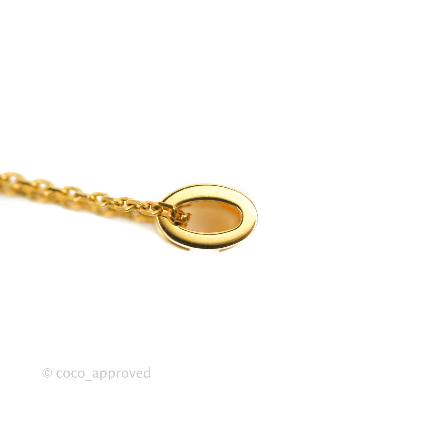 Hermès Mini Pop H Marron Glace Pendant Necklace Gold Hardware