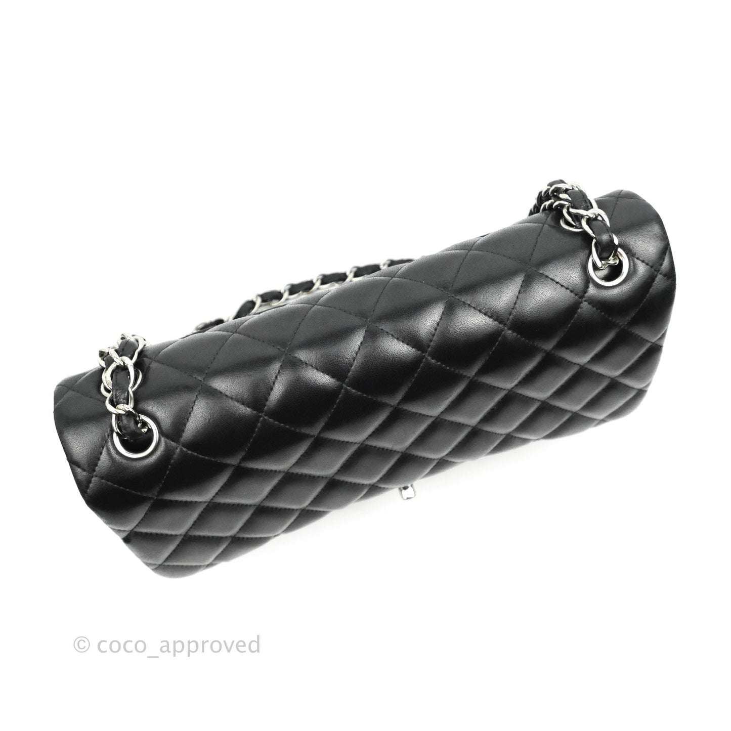 Chanel Jumbo Double Flap Black Lambskin Silver Hardware⁣⁣