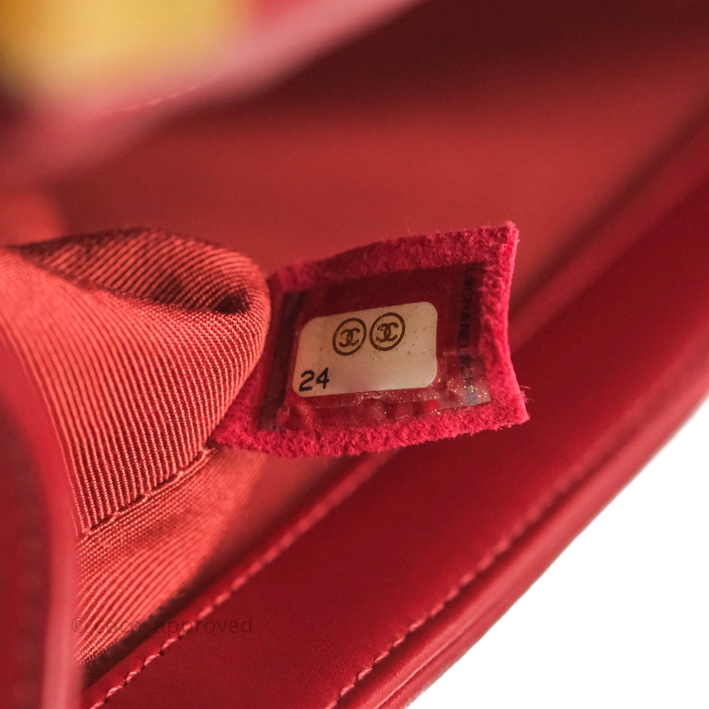 Chanel Quilted Medium Boy Red Lambskin Aged Gold Hardware