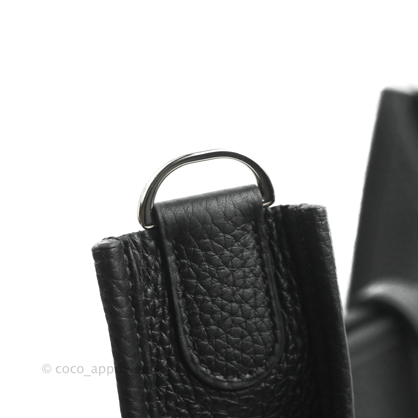 Hermes Evelyne III 29 Black Clemence Silver Hardware