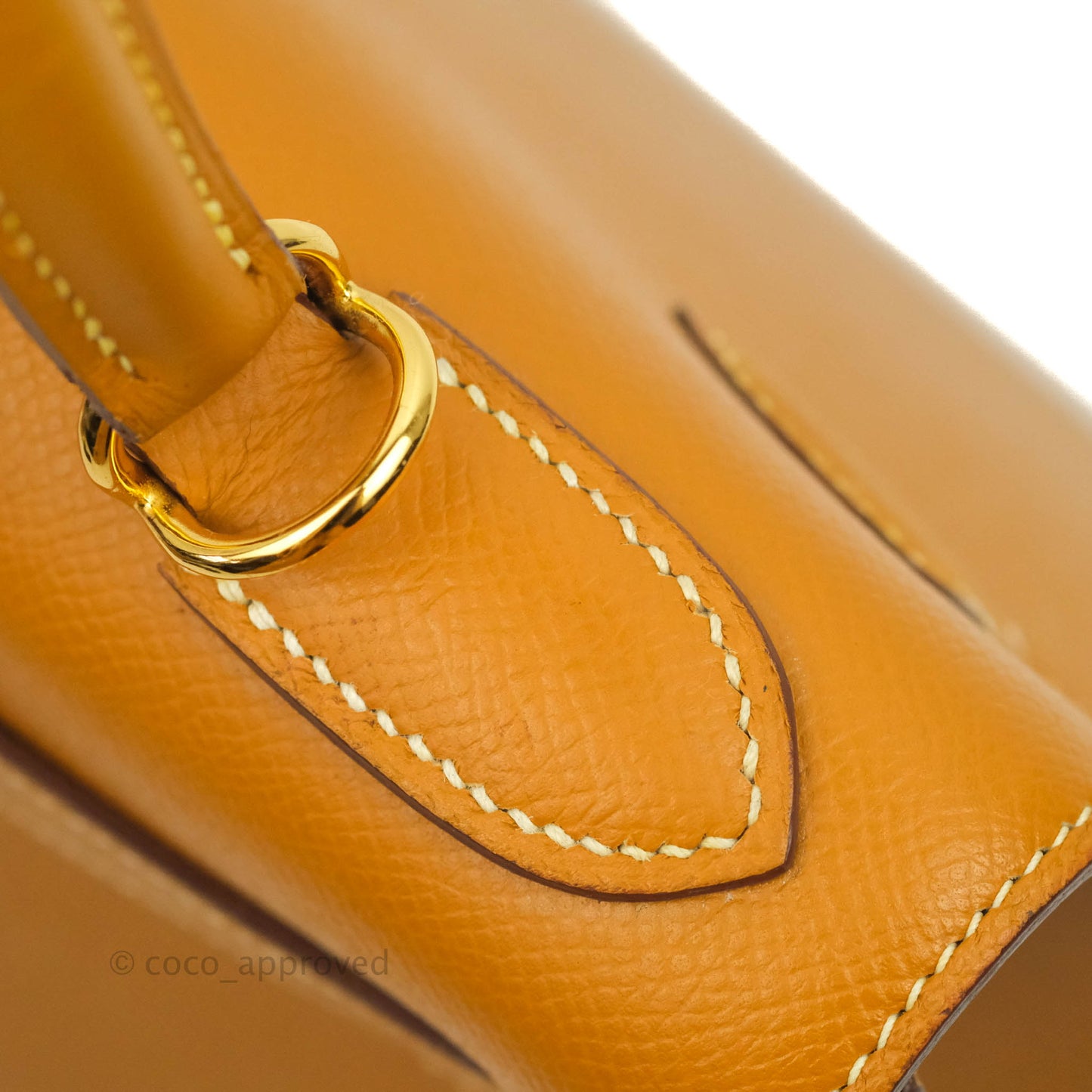 Hermès Vintage Kelly 28 Gold Epsom Gold Hardware
