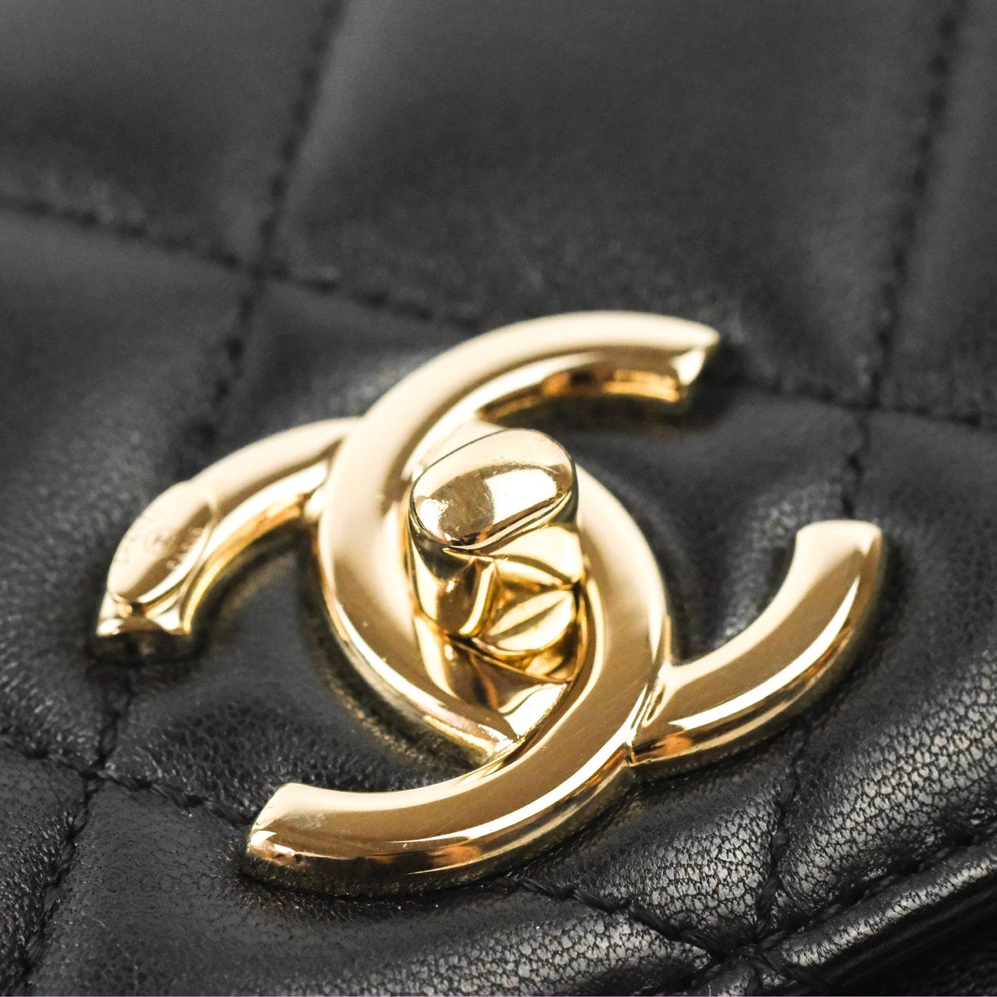 Chanel Trendy CC Small Black Lambskin Gold Hardware