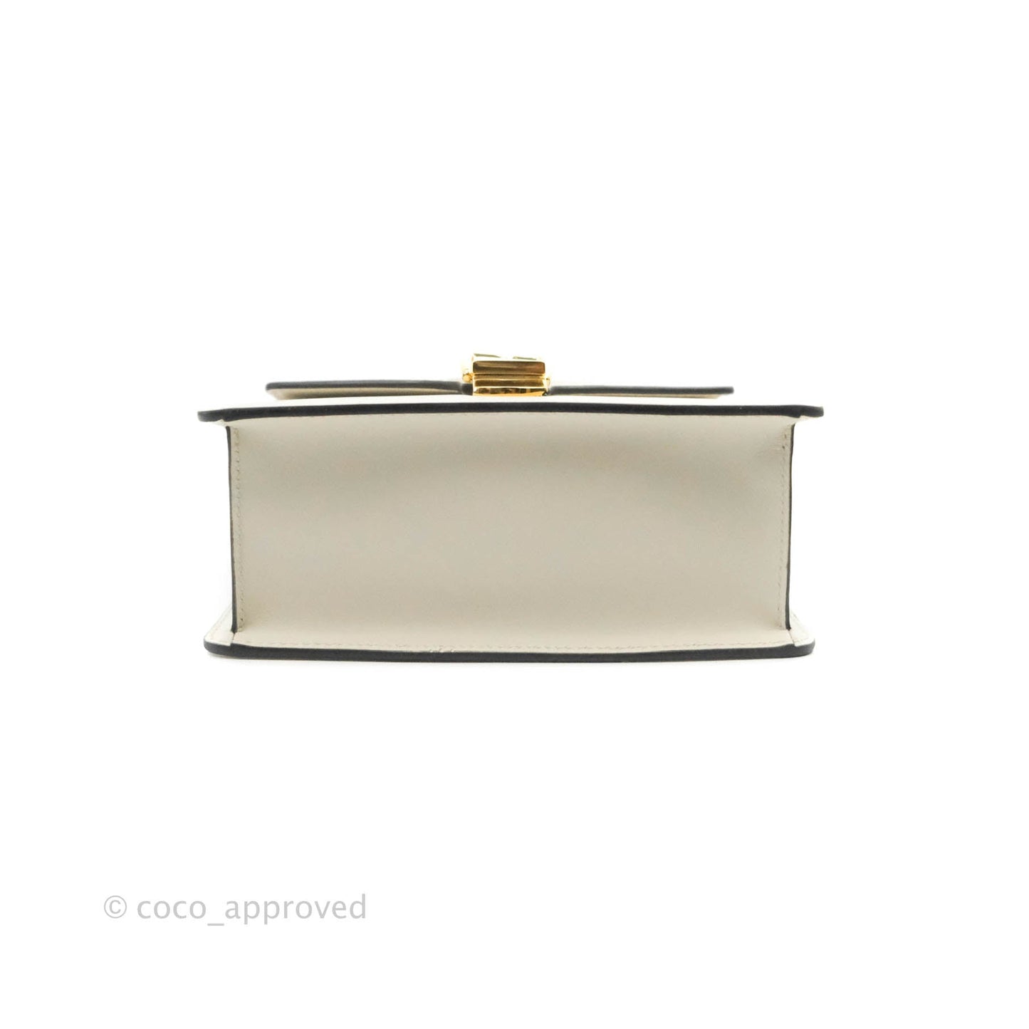 Gucci Mini Sylvie Top Handle White Calfskin Shoulder Bag⁣ ⁣⁣⁣⁣⁣⁣⁣⁣⁣⁣⁣⁣⁣⁣⁣⁣With Strap