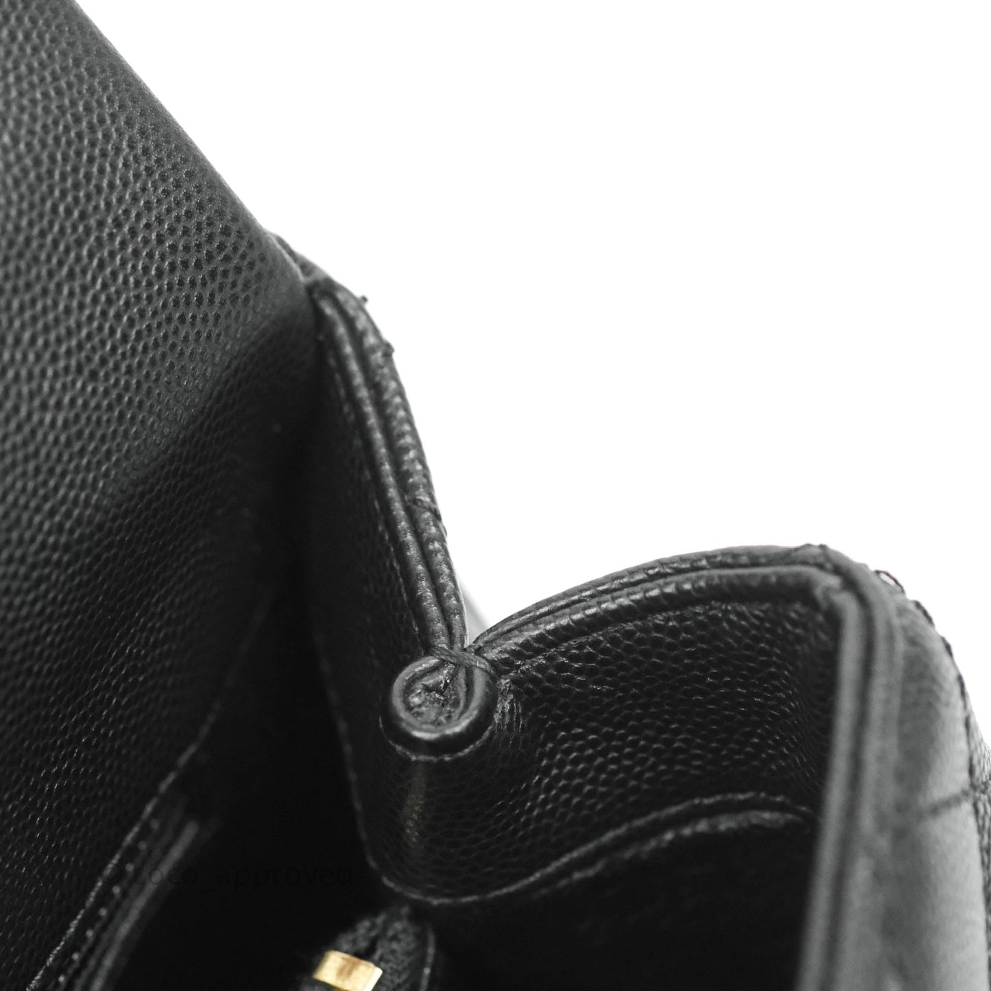 Chanel Medium Coco Handle Quilted Black Caviar Lizard Handle Gold Hardware