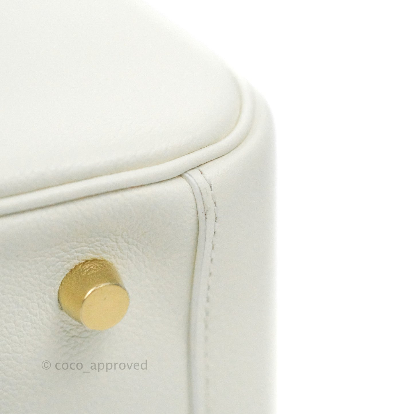 Hermès Lindy 26 Evercolor Blanc Gold Hardware