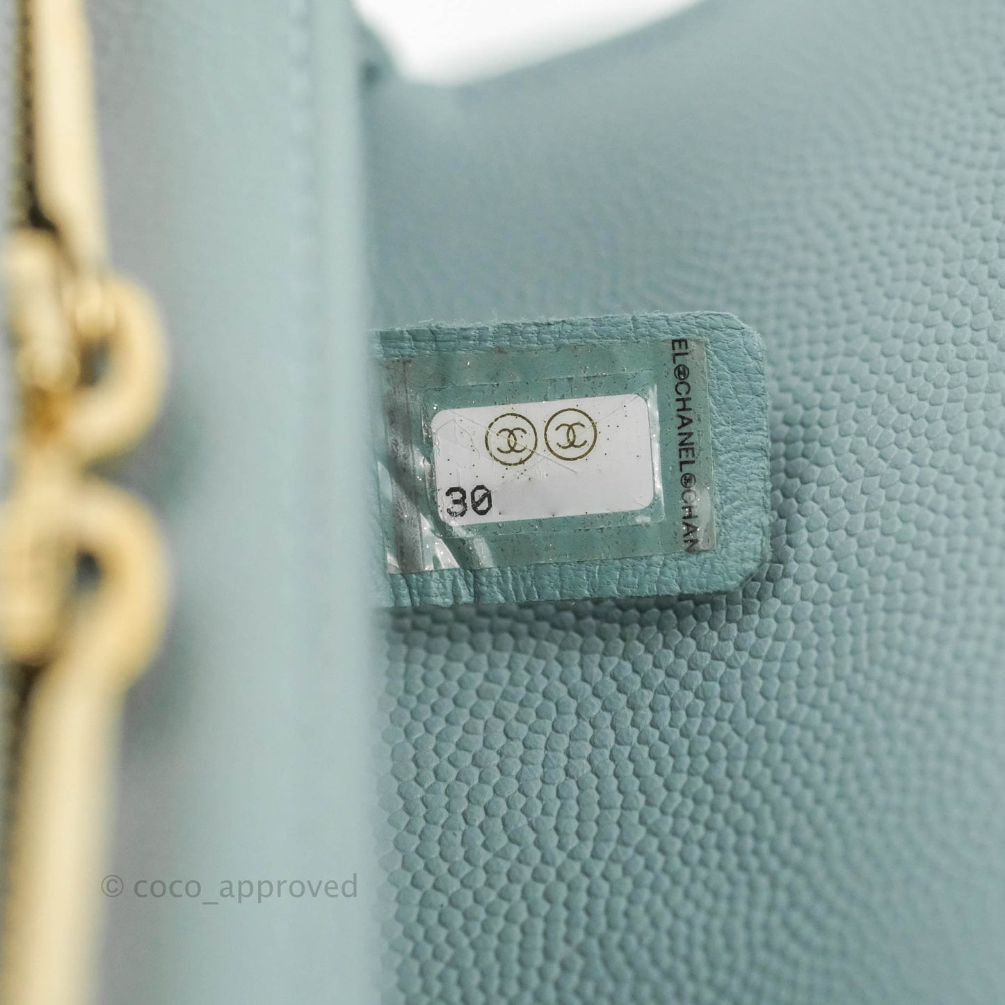 Chanel Quilted Small Business Affinity Flap Blue Caviar Gold Hardware