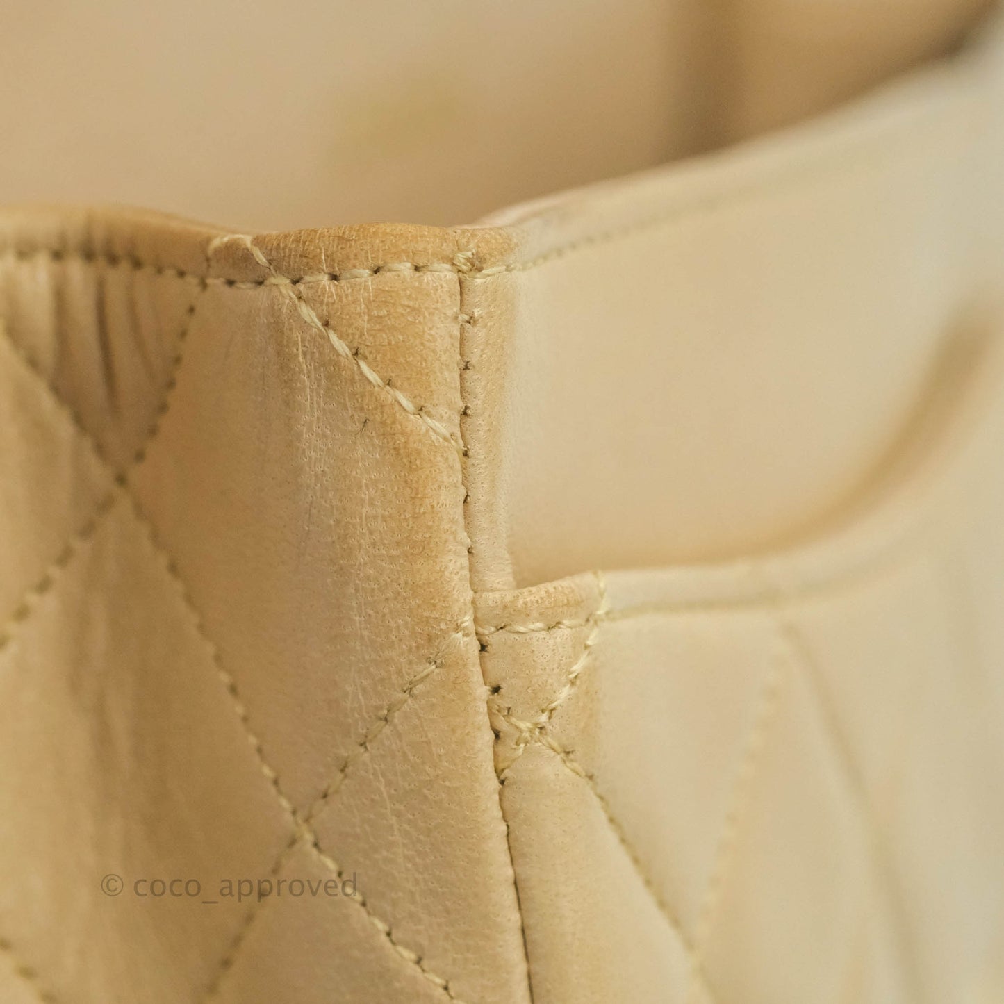 Chanel Classic Vintage Small Flap Beige Lambskin 24K Gold Hardware