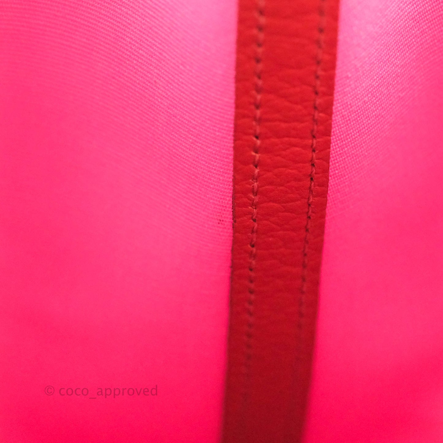 Hermès Garden Party 30 Pink / Red Duchesse Canvas