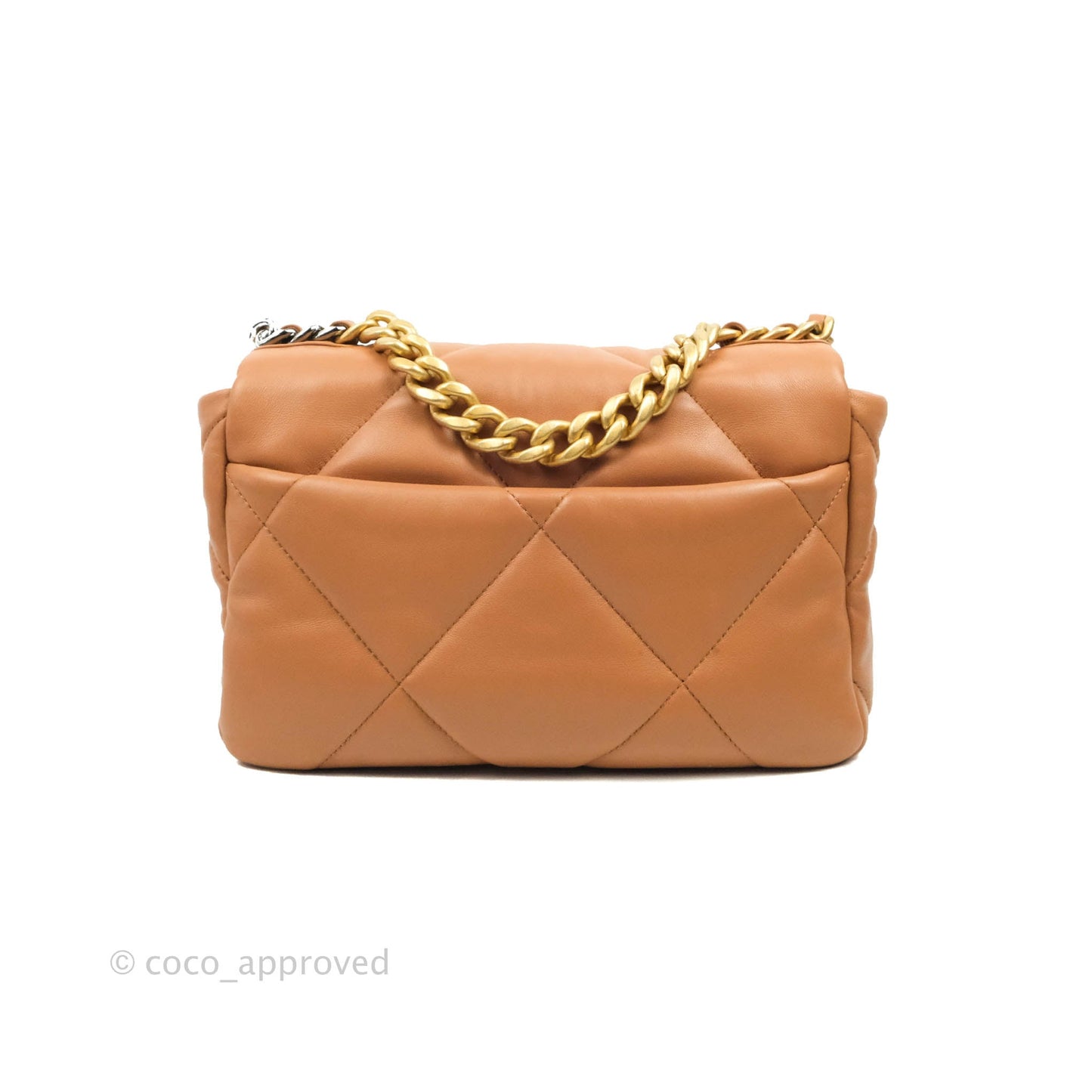 Chanel 19 Small Caramel Dark Beige Lambskin Mixed Hardware 21K