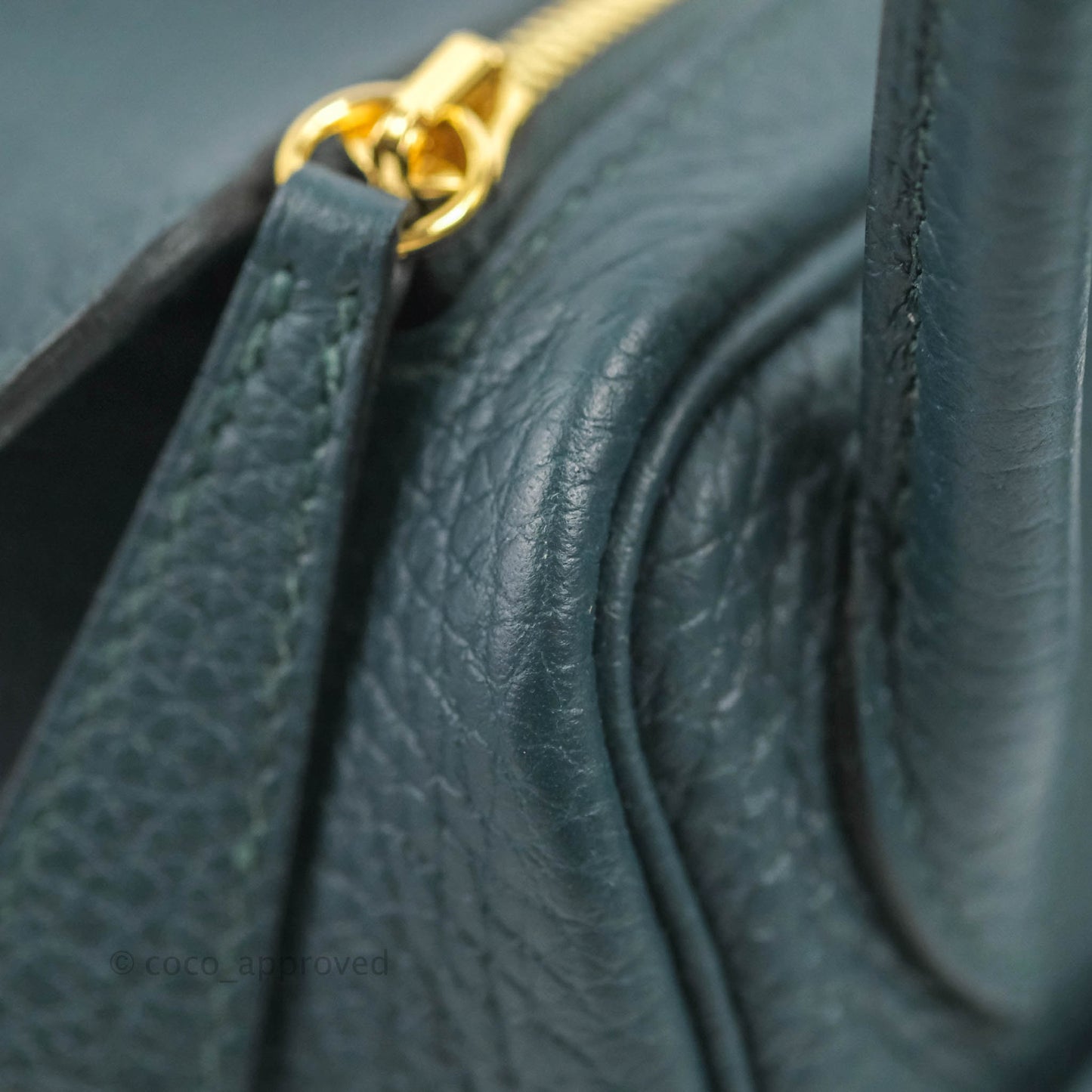 Hermès Mini Lindy 20 Vert Cypres Clemence Gold Hardware