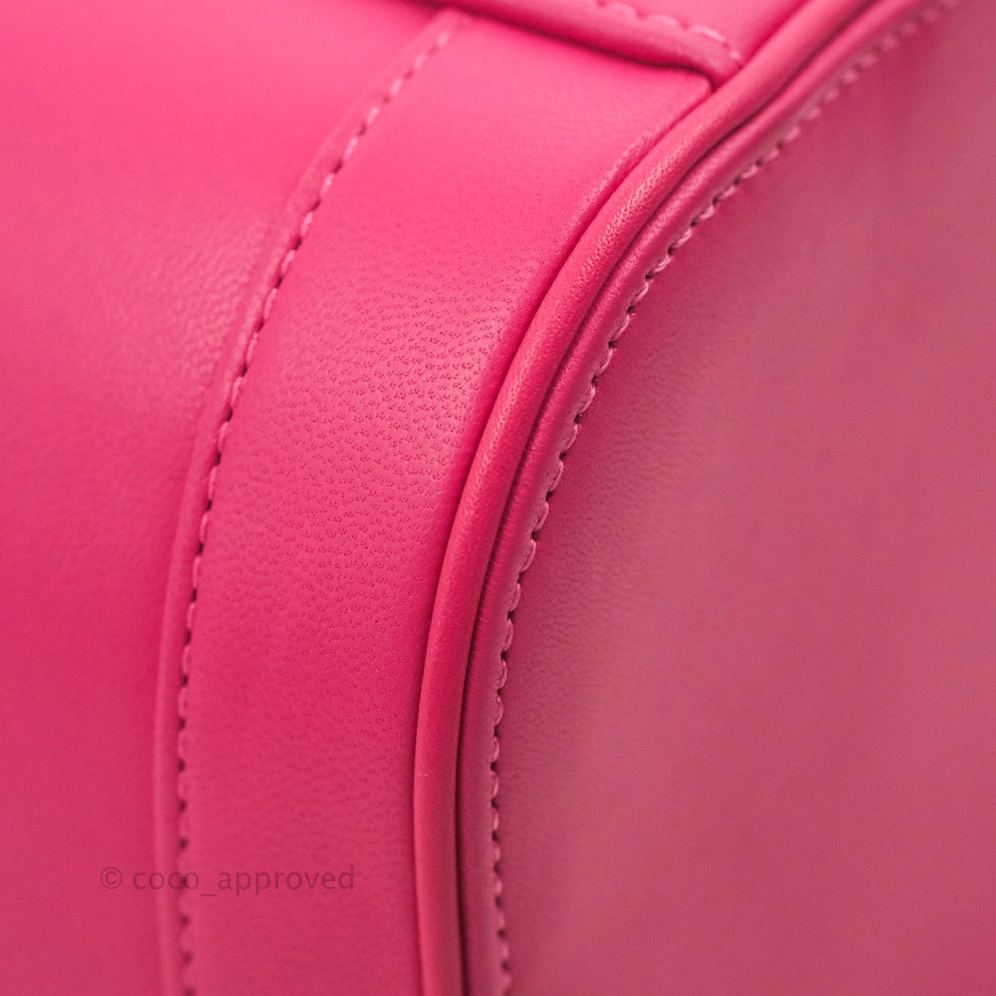 Chanel CC Mania Vanity Case Pink Lambskin Gold Hardware