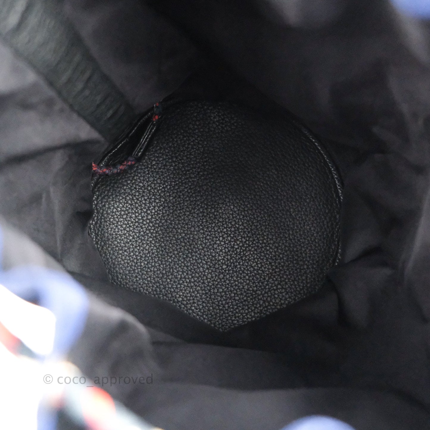 Hermes Sac Soie-Cool Drawstring Backpack Navy