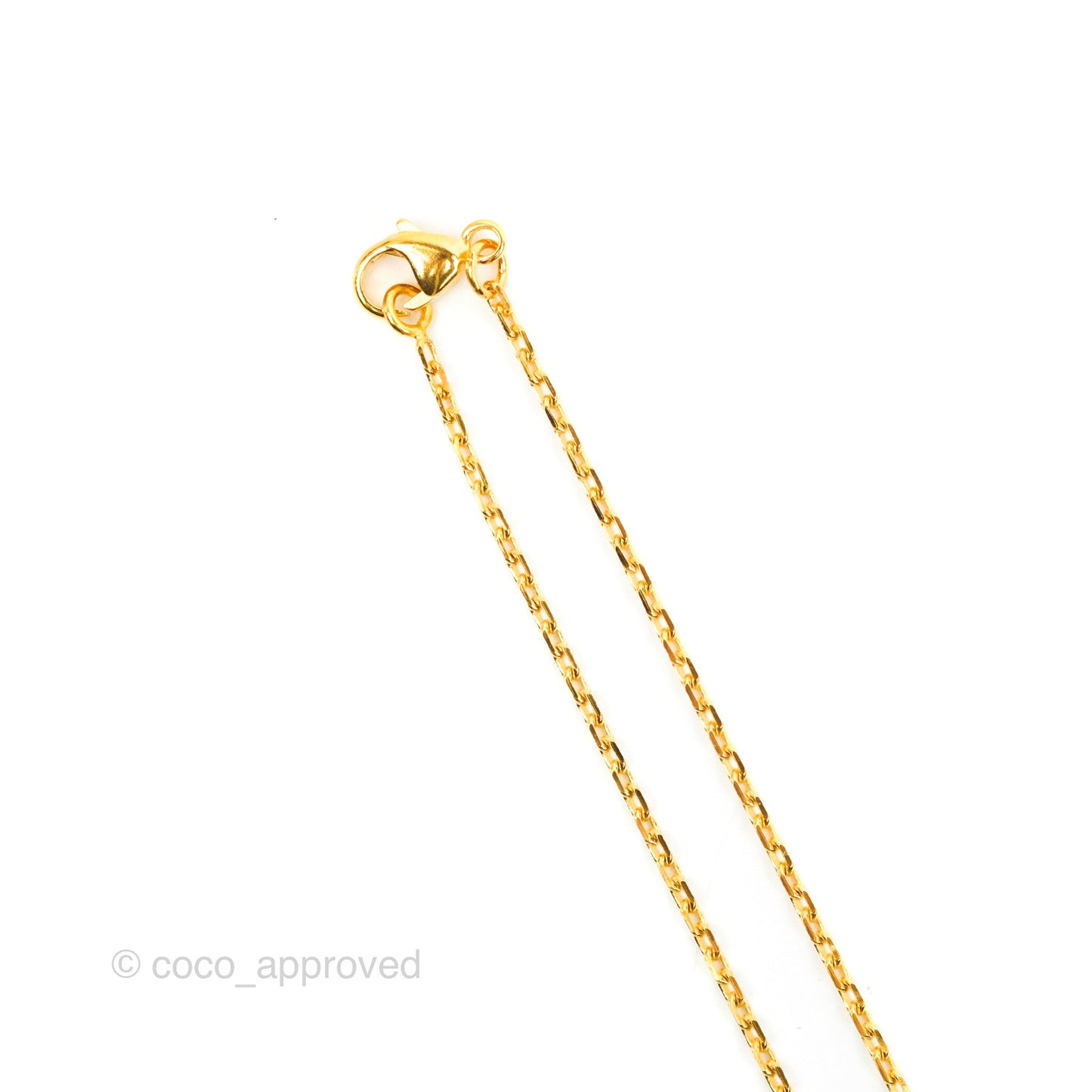 Hermès Mini Pop H Rose Dragee Pendant Necklace Gold Hardware