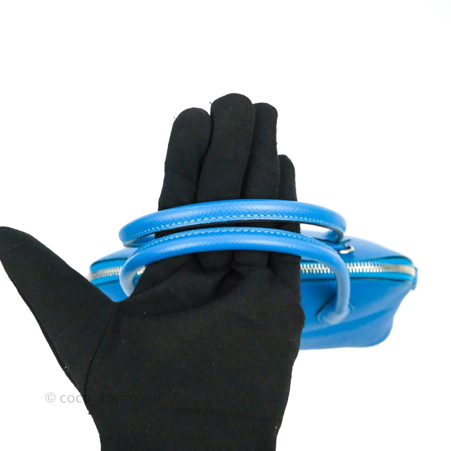 Hermès Bolide 27 Blue Epsom Silver Hardware