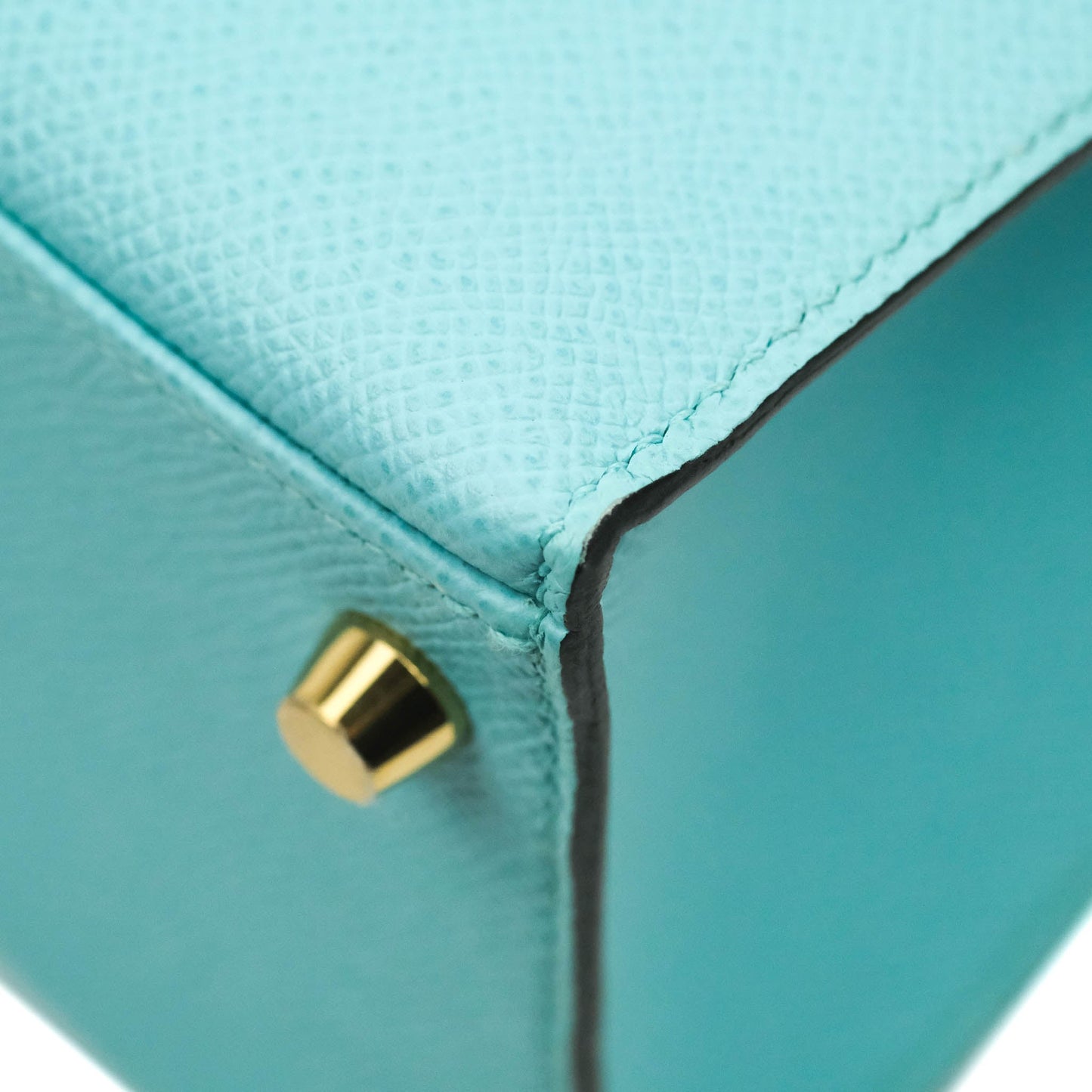 Hermès Sellier Kelly 28 Veau Epsom Bleu Atoll Gold Hardware