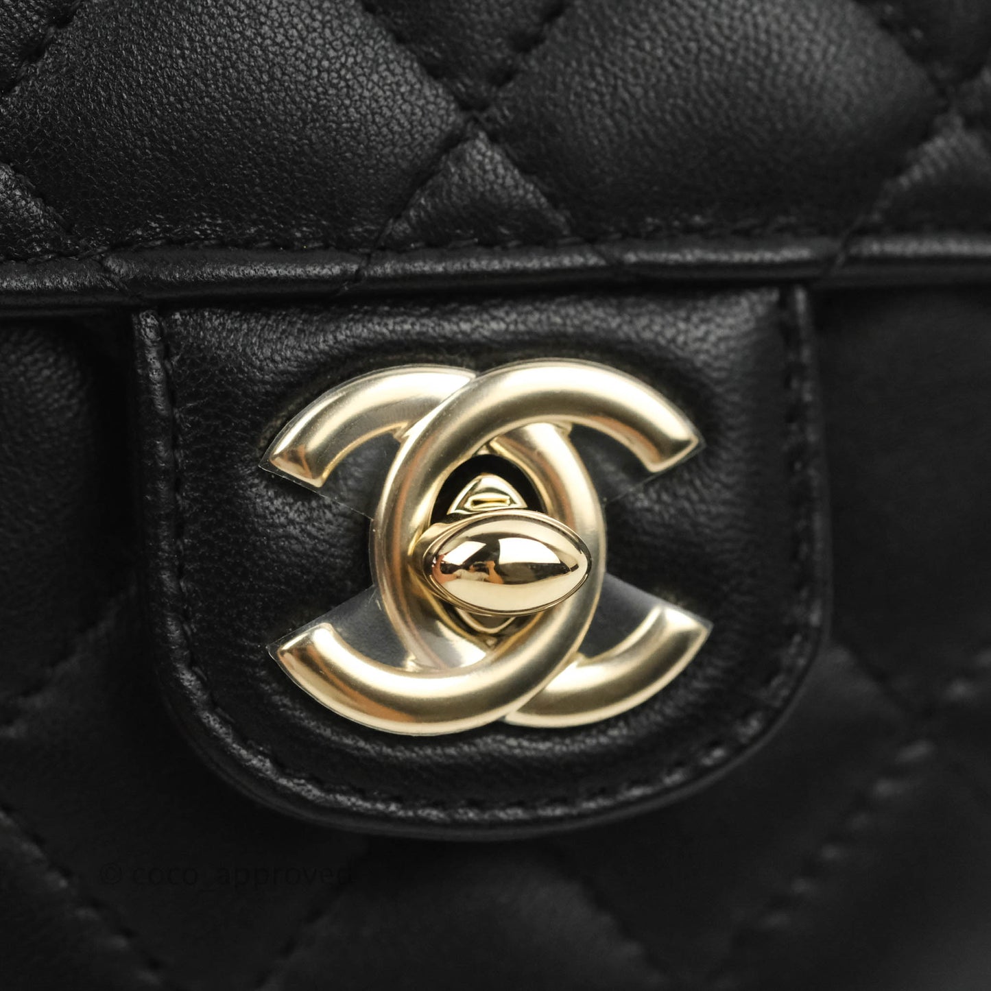 Chanel Small Heart Bag Black Lambskin Gold Hardware 22S