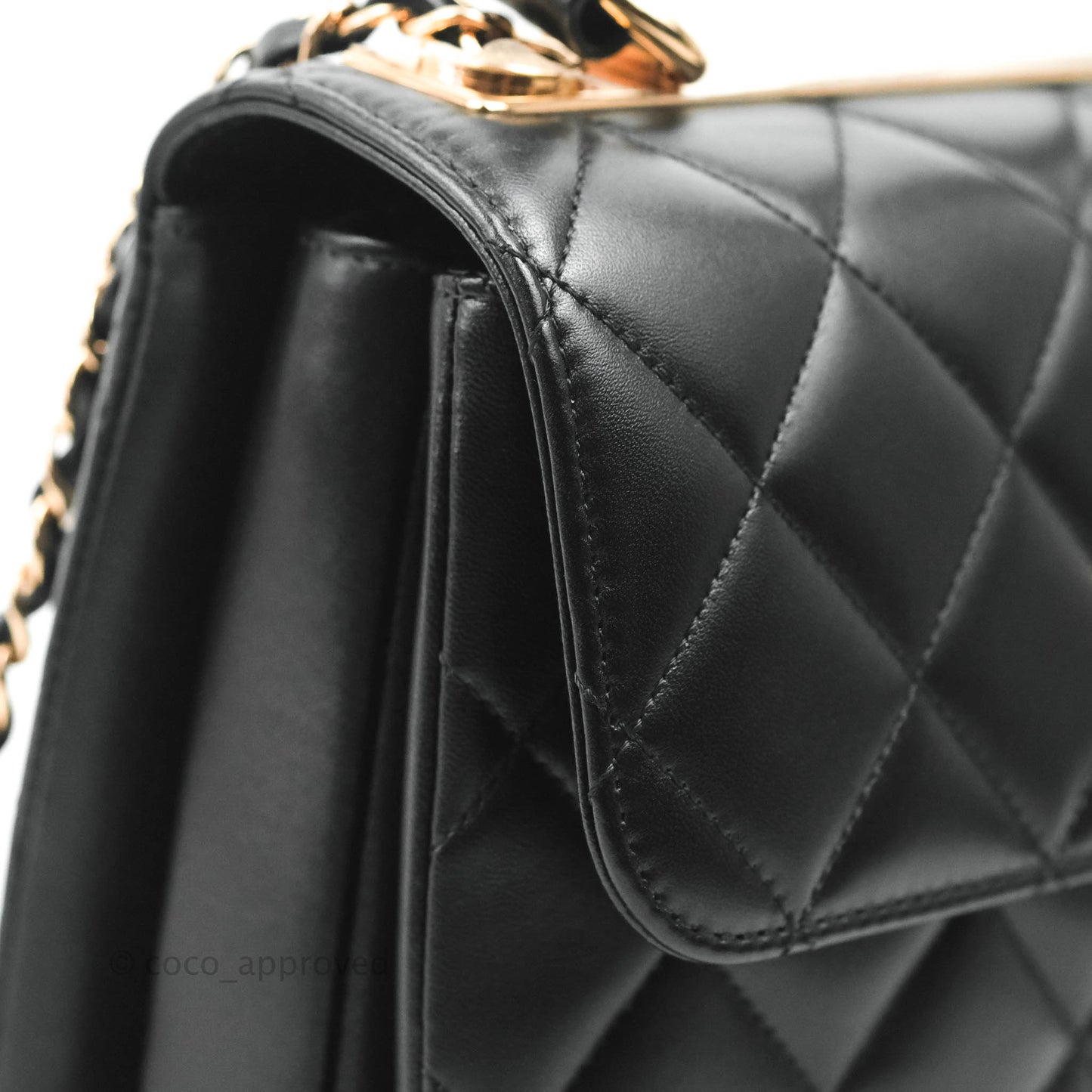 Chanel Trendy CC Small Black Lambskin Rose Gold Hardware