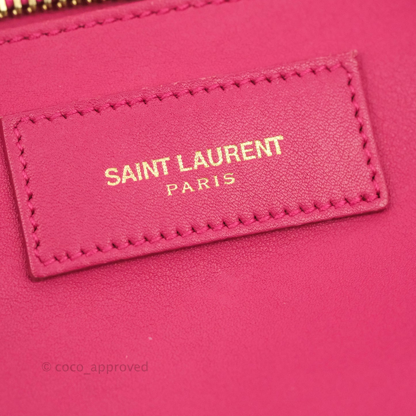 Saint Laurent Smooth Calfskin Small Y Ligne Cabas Pink