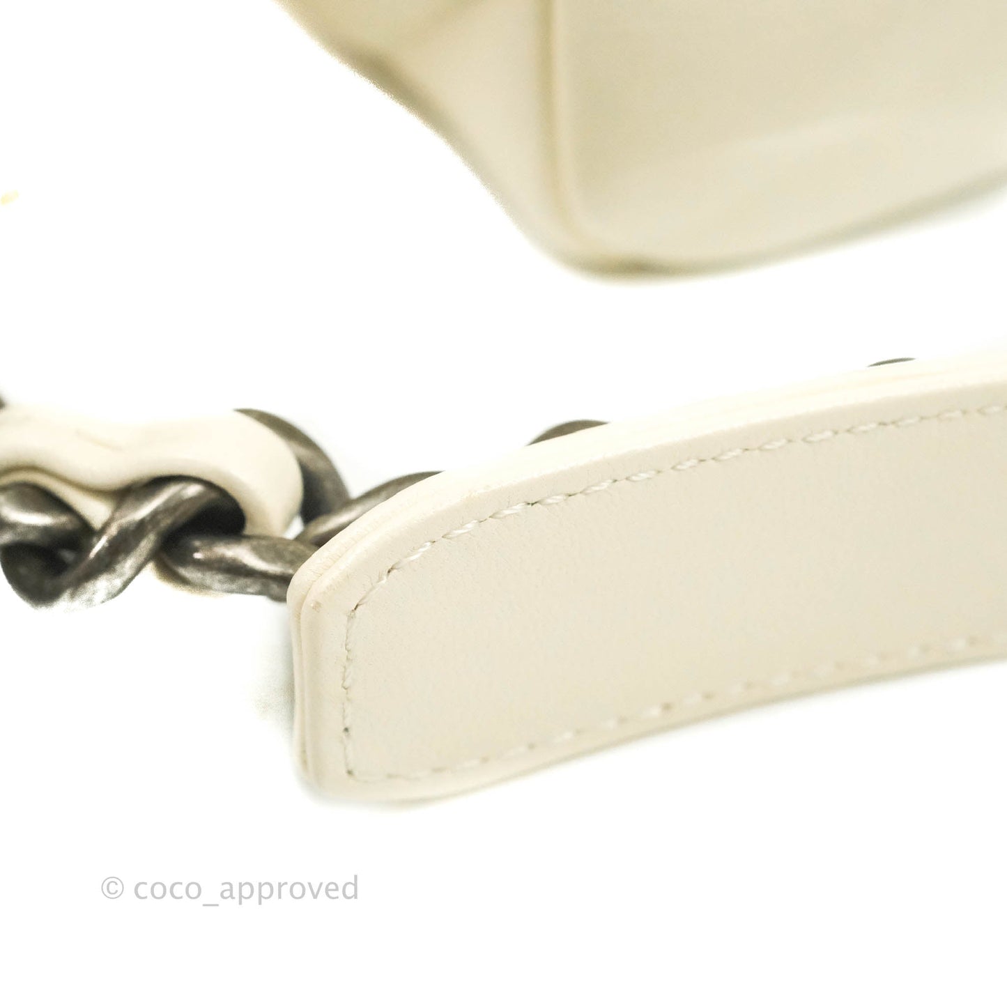 Chanel 19 Small White Mixed Hardware