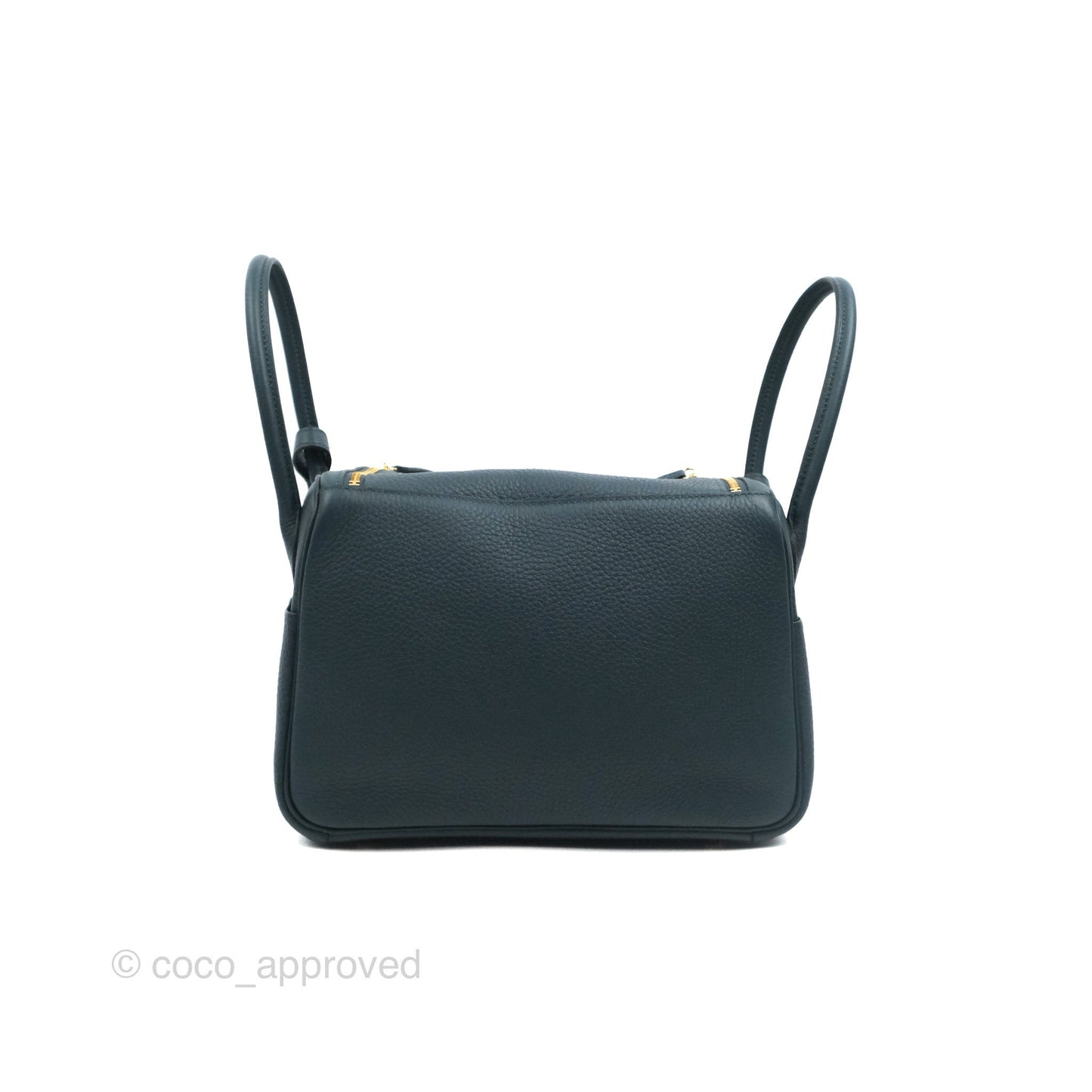 Hermès Lindy 26 Vert Cypress Clemence Gold Hardware